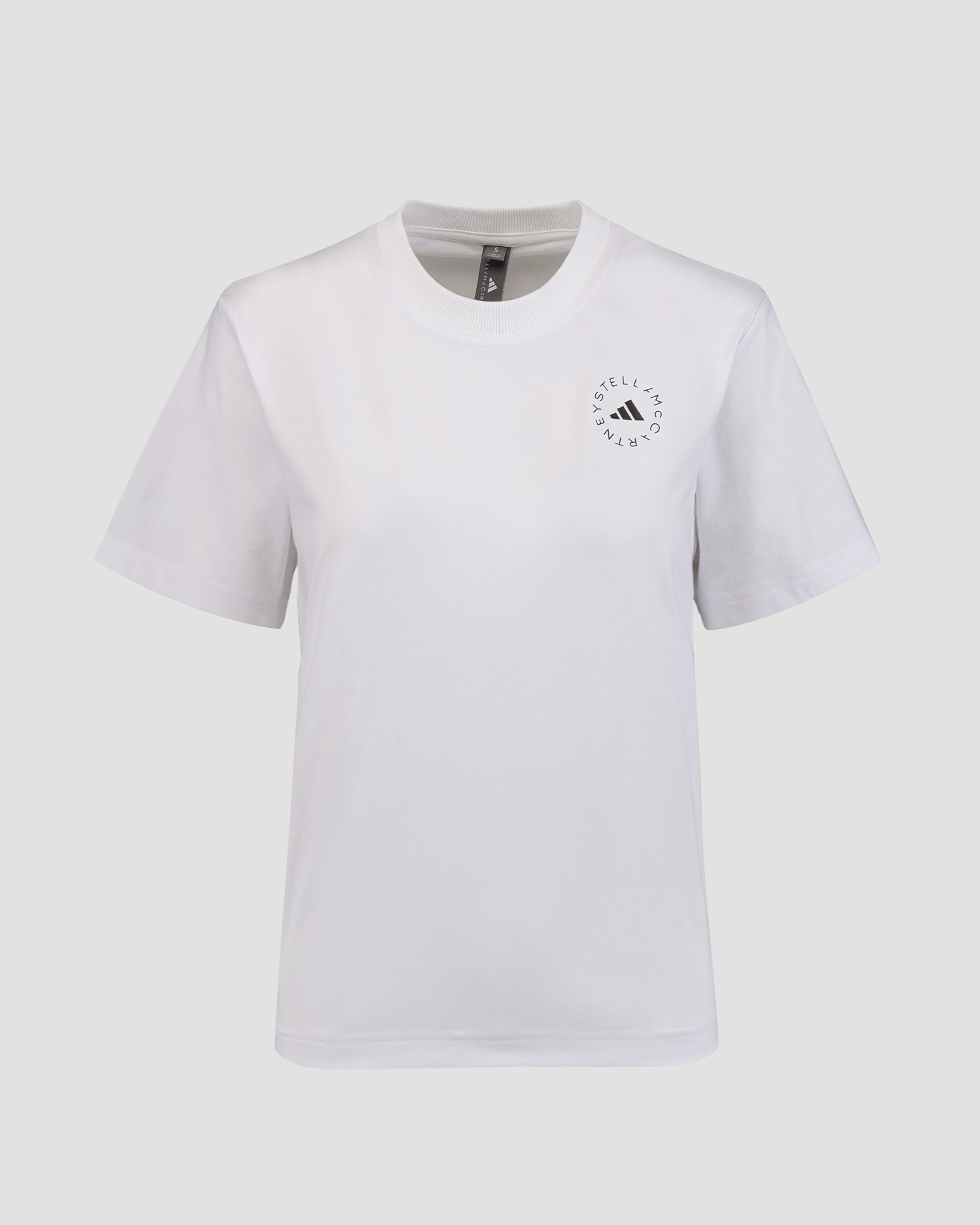 Tricou alb pentru femei Adidas by Stella McCartney