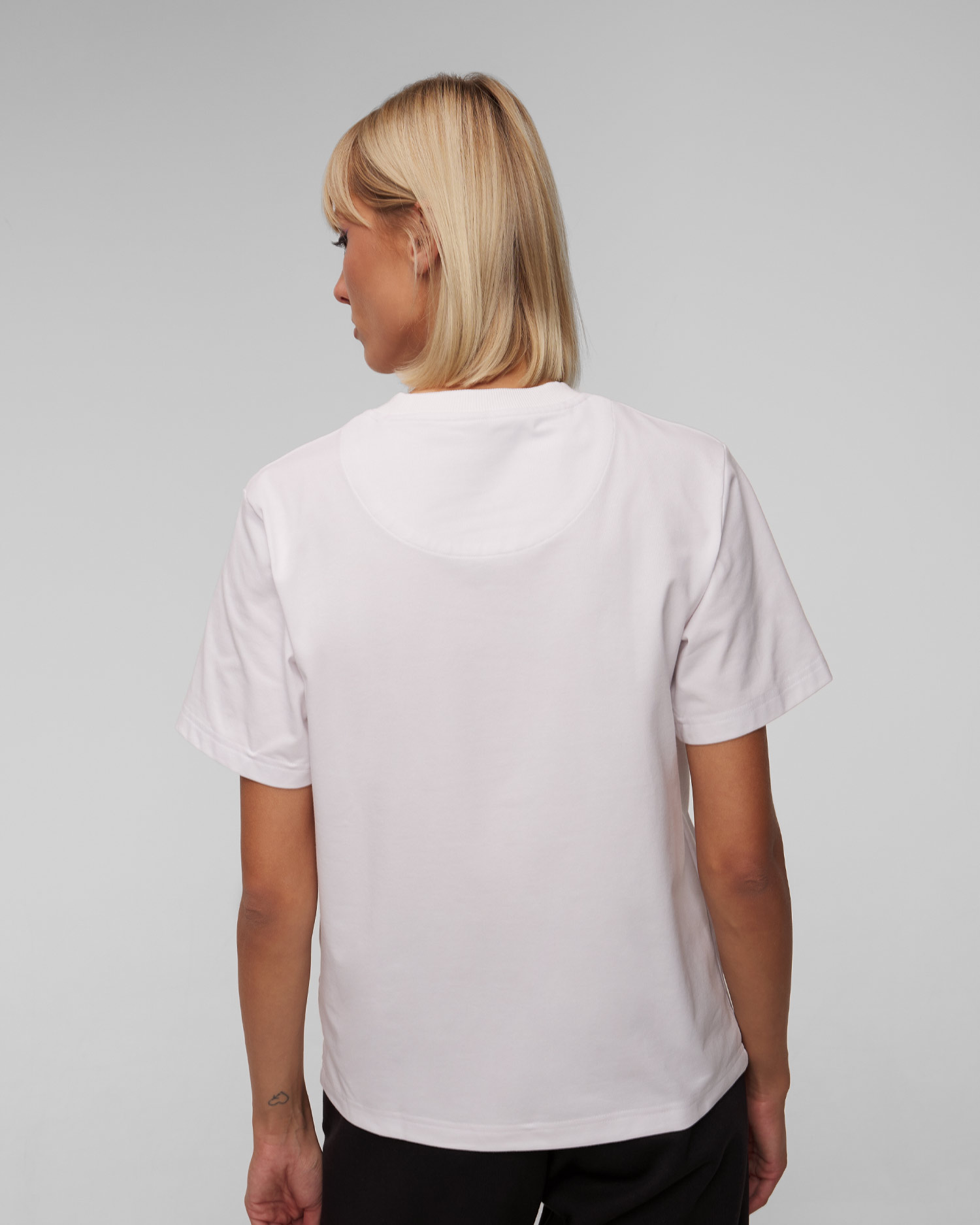 Tricou alb pentru femei Adidas by Stella McCartney