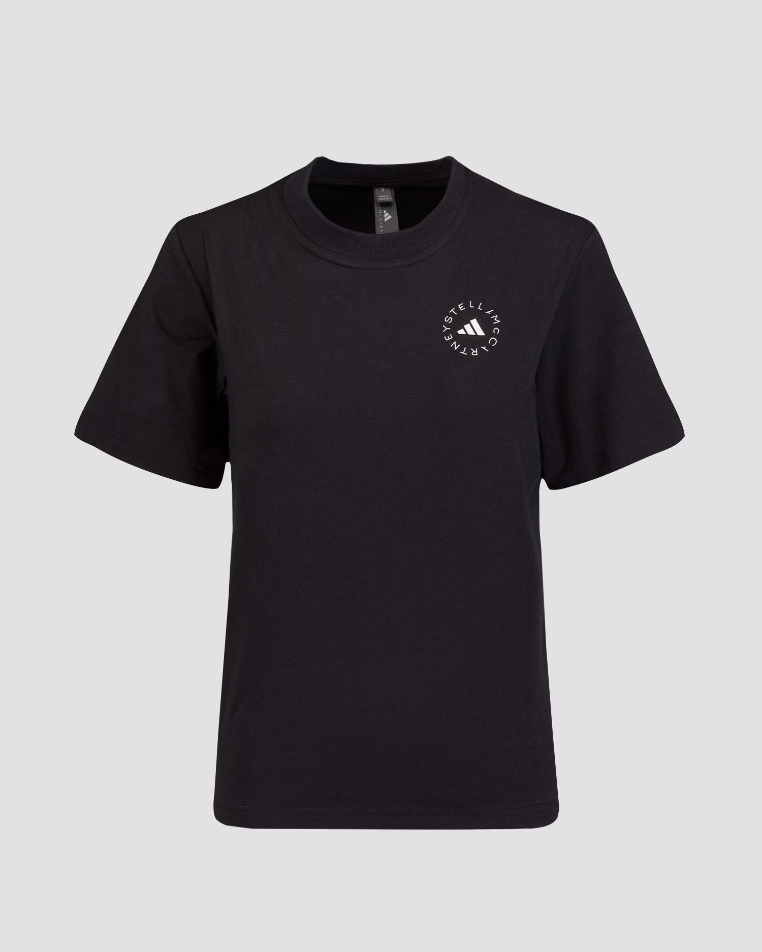 Tricou negru pentru femei Adidas by Stella McCartney