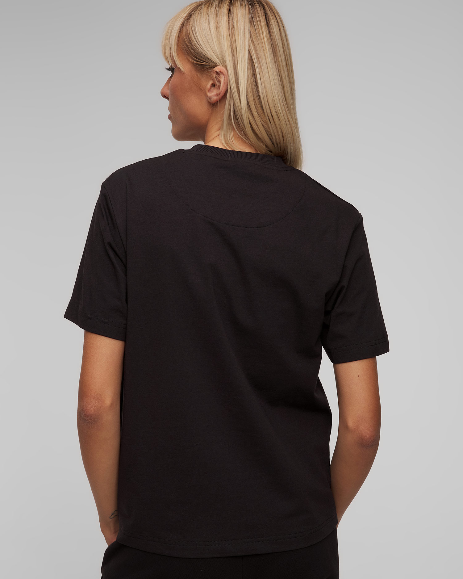 Tricou negru pentru femei Adidas by Stella McCartney