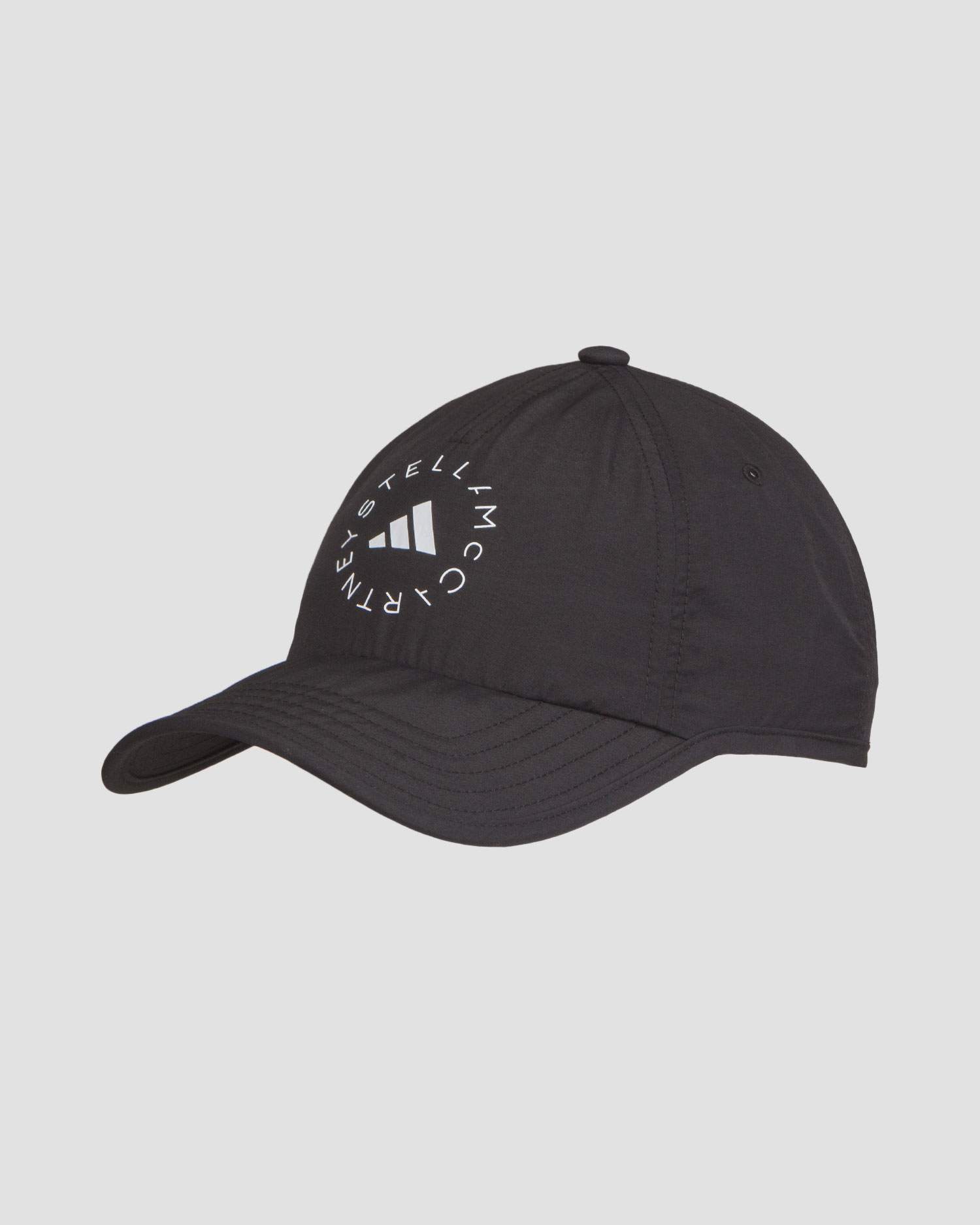 Gorra negra técnica logo reflectante, Accesorios deportivos de mujer