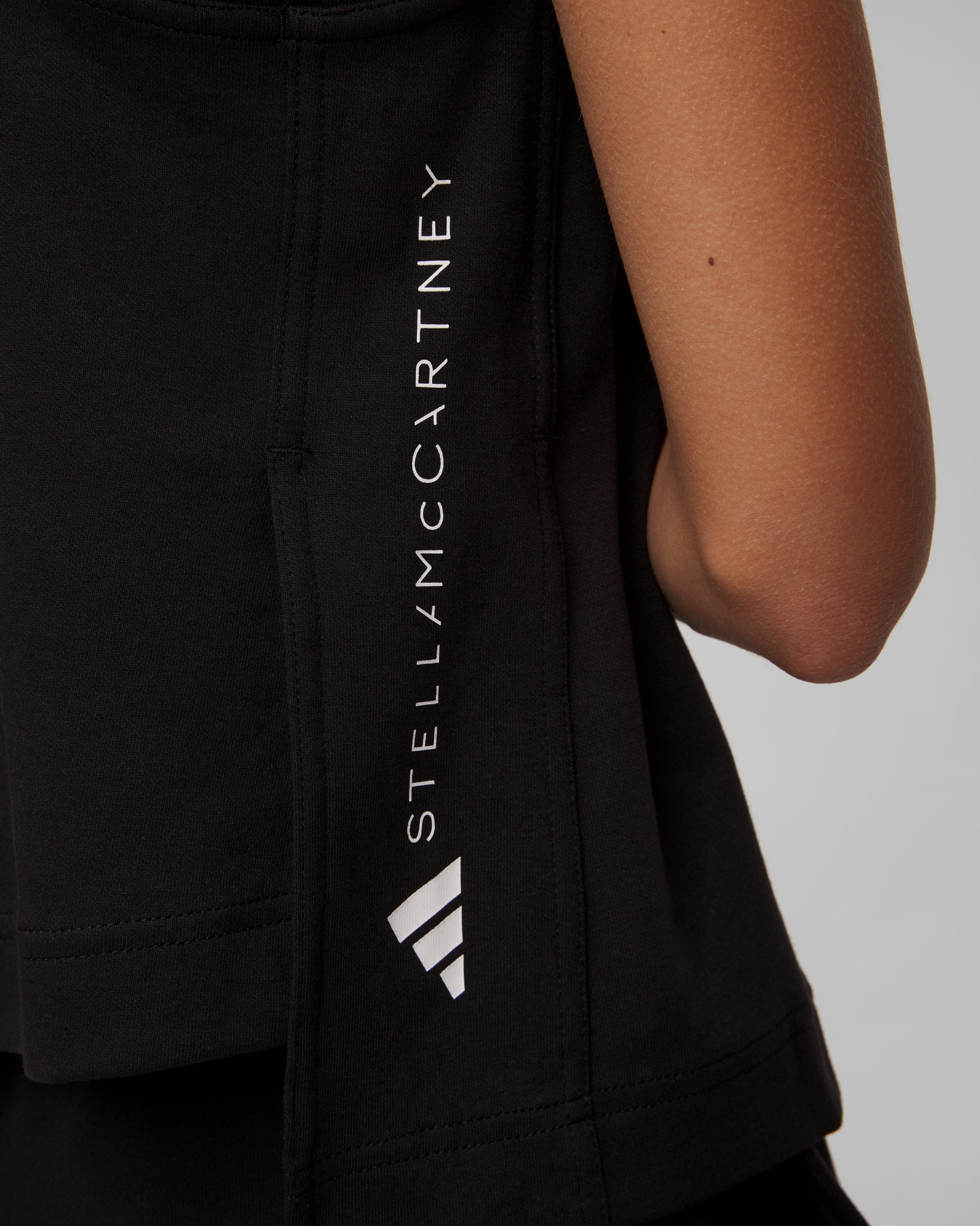 Černý dámský top Stella McCartney ASMC Logo Tk