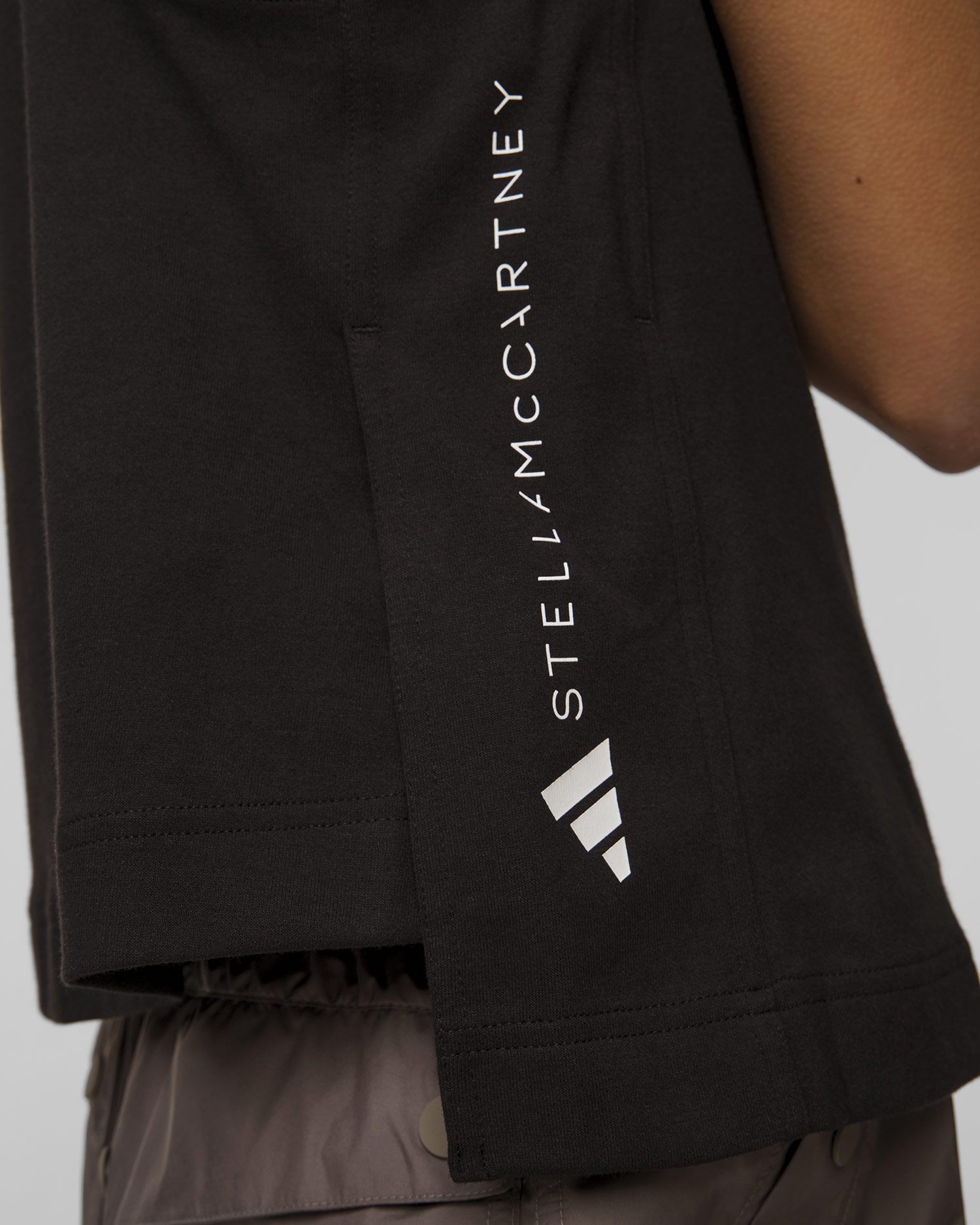 Černý dámský top Stella McCartney ASMC Logo Tk