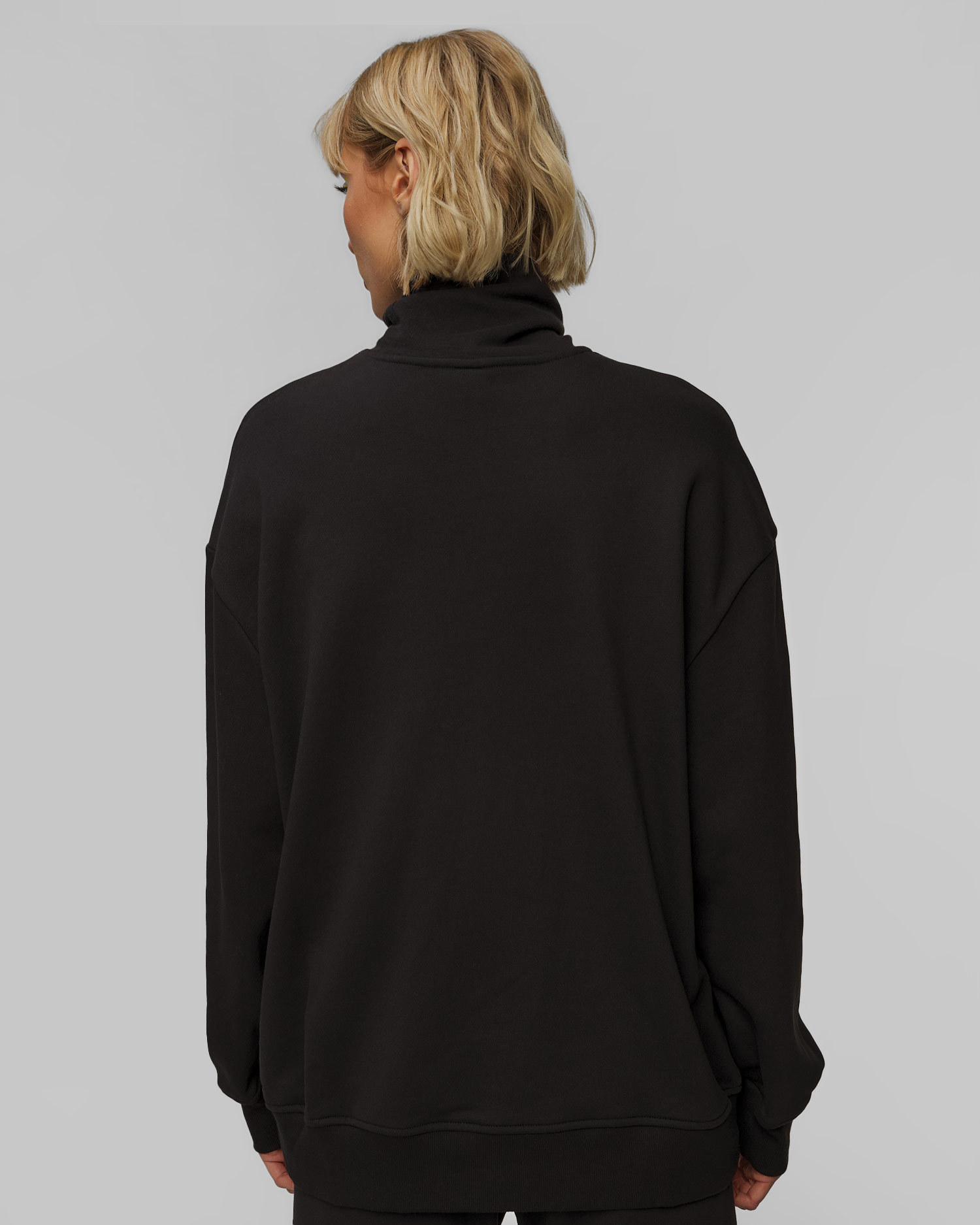 Women's black organic cotton sweatshirt Adidas by Stella McCartney