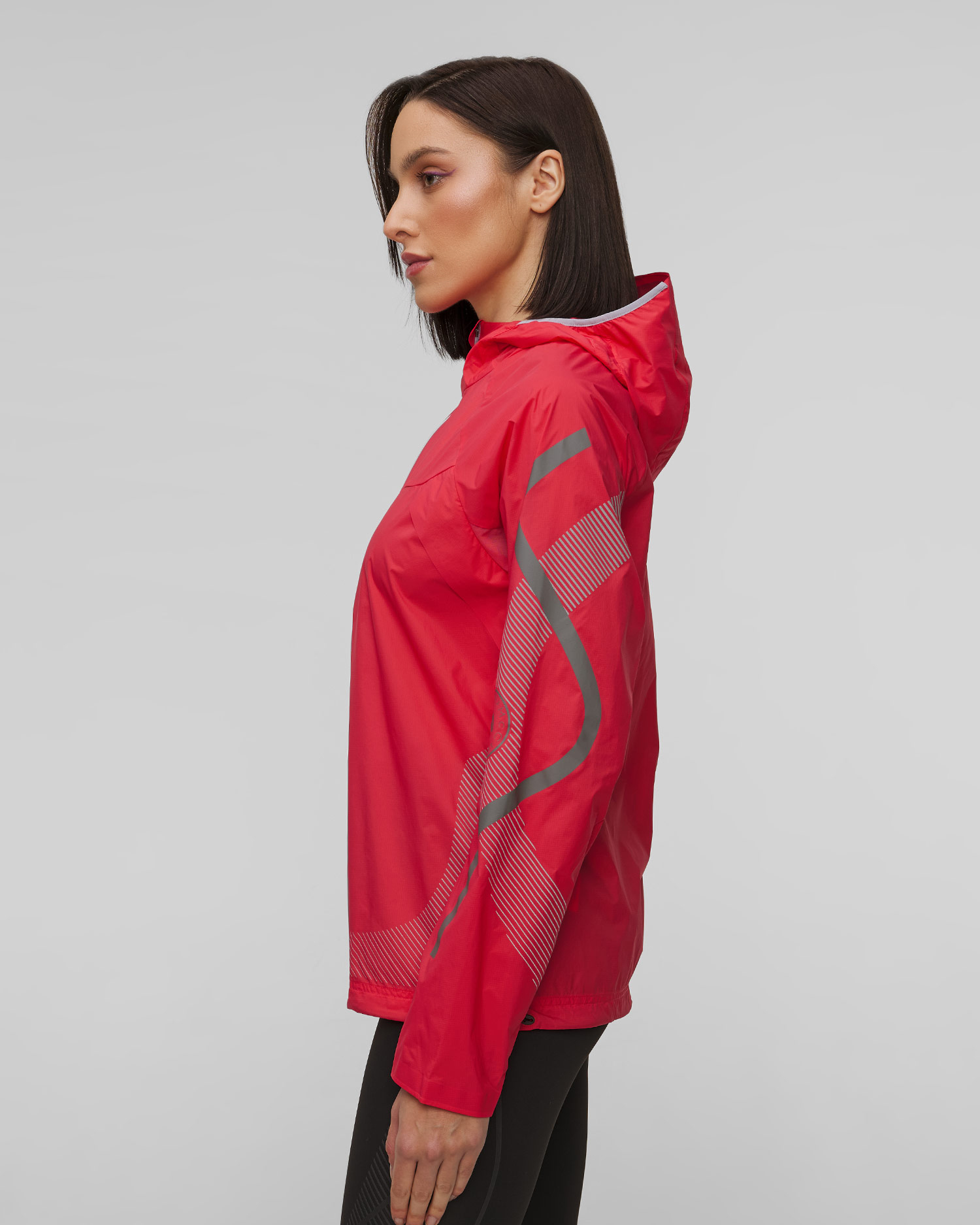 Jachetă sport roșie pentru femei Adidas by Stella McCartney Truepace