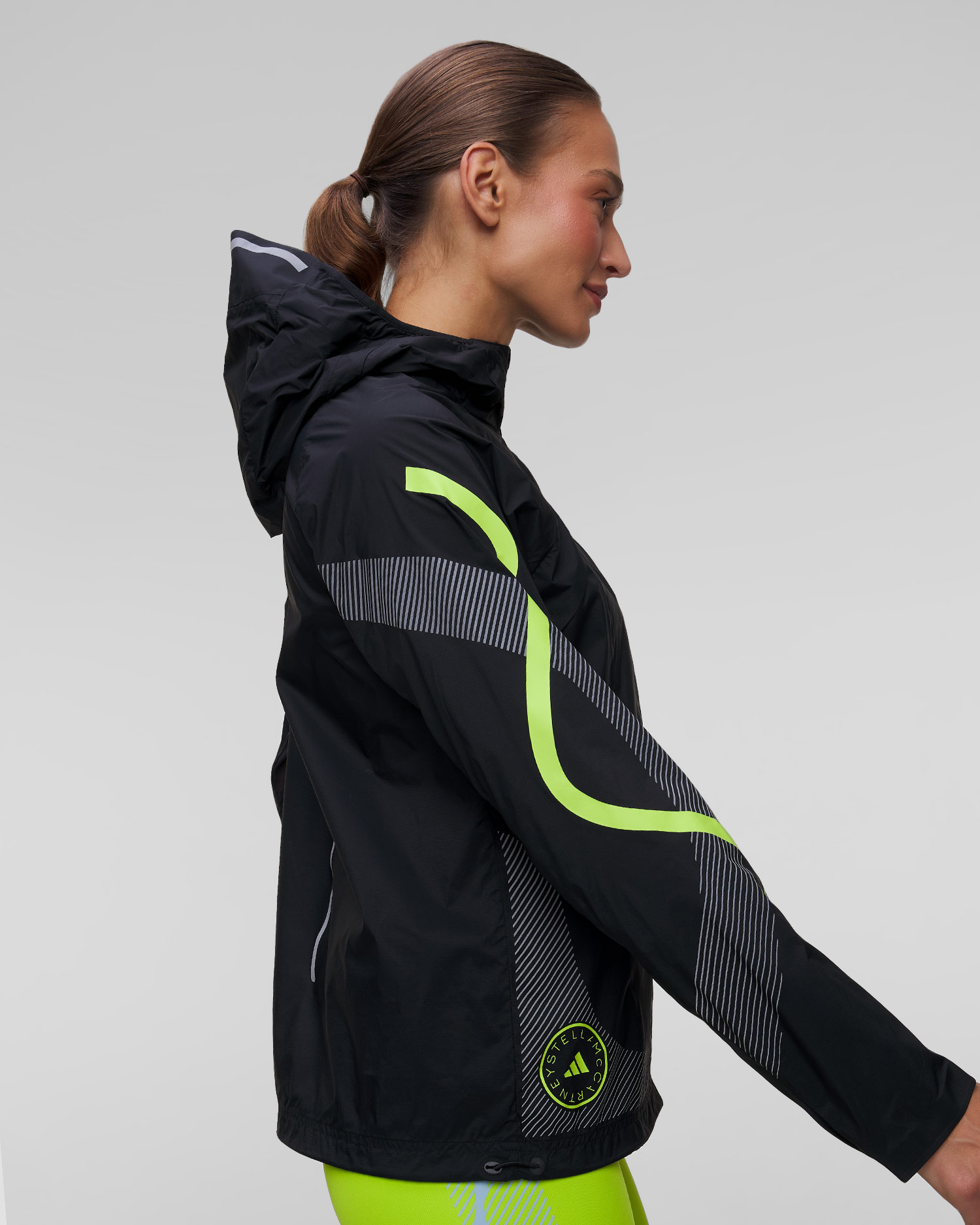 Veste noire pour femmes Adidas by Stella McCartney Truepace 
