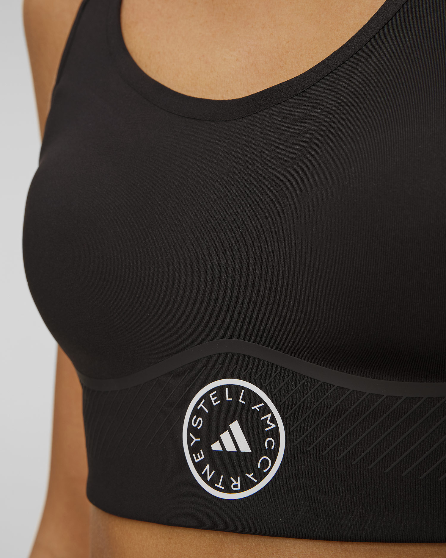 Soutien-gorge de sport noir pour femmes Adidas by Stella McCartney TruePace High Support Sports
