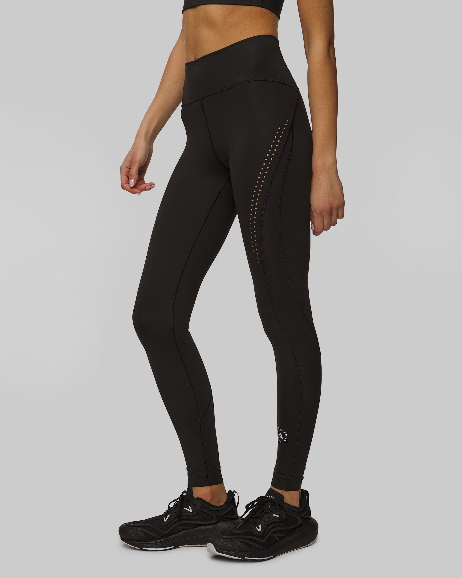 Černé dámské sportovní legíny Adidas by Stella McCartney TruePurpose Optime Training