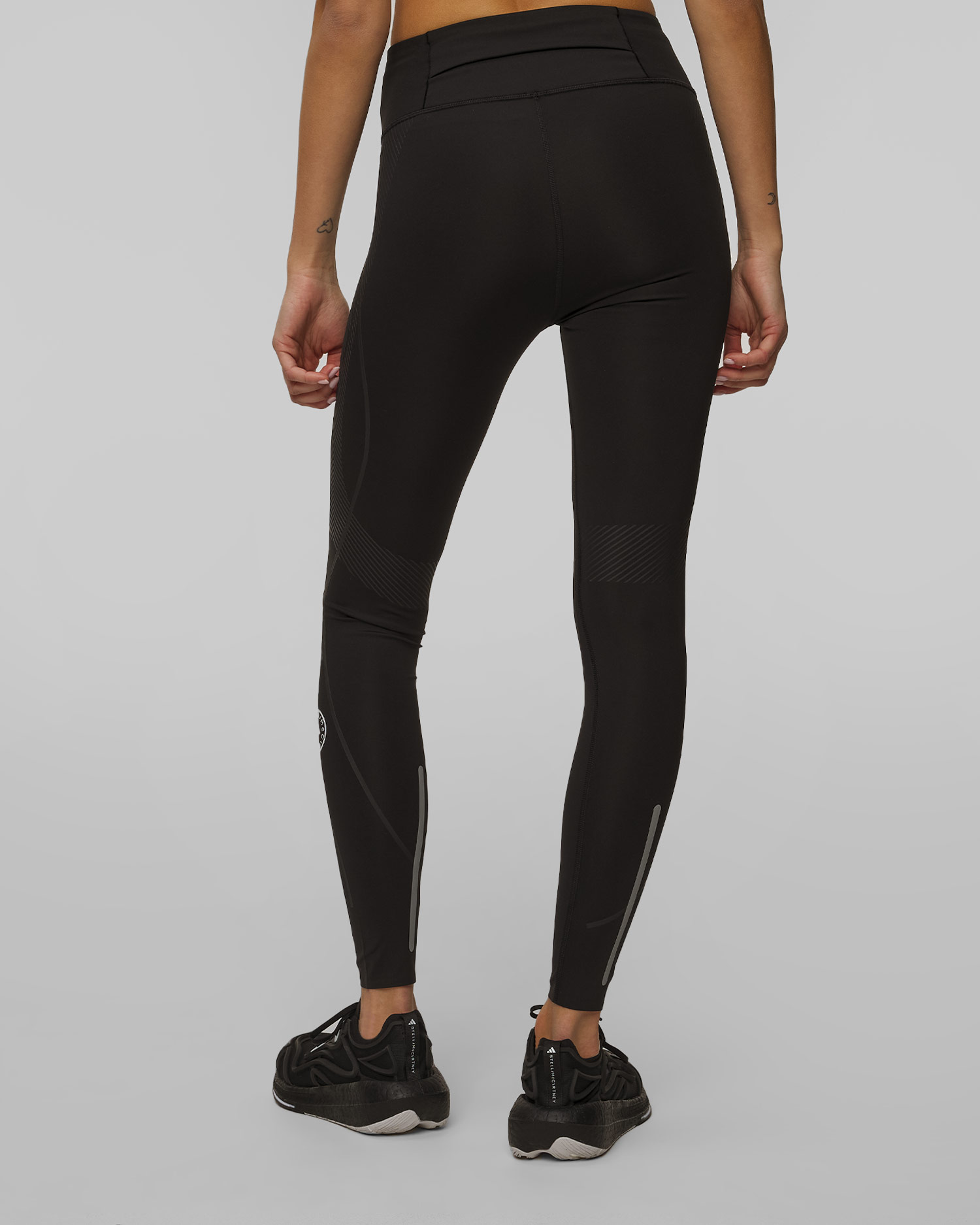 Černé dámské sportovní legíny Adidas by Stella McCartney TruePace