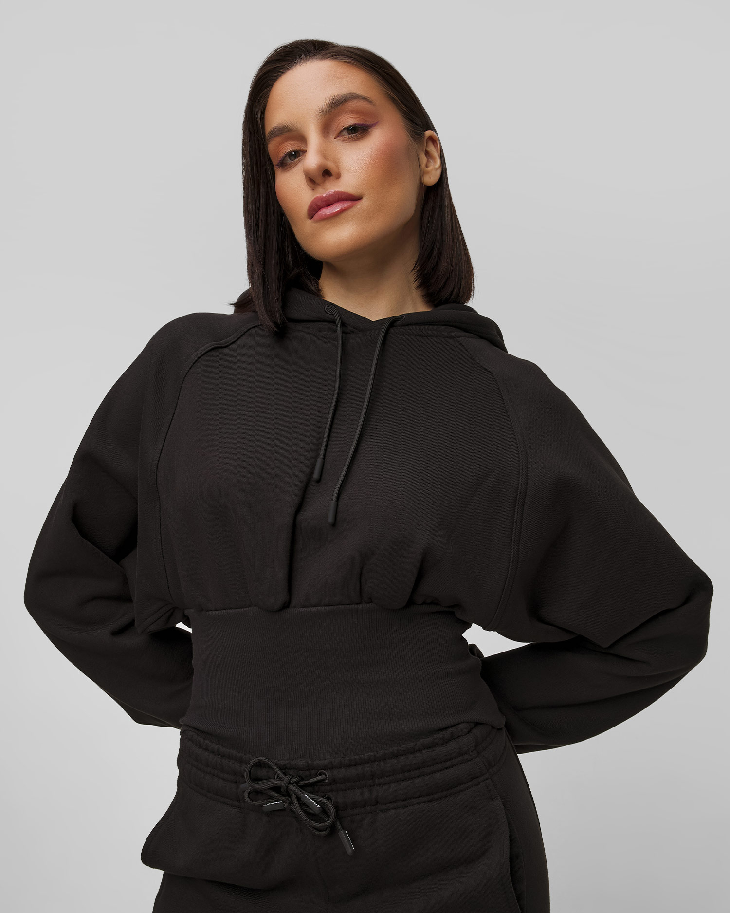 Dámska čierna mikina Adidas Stella McCartney Crop