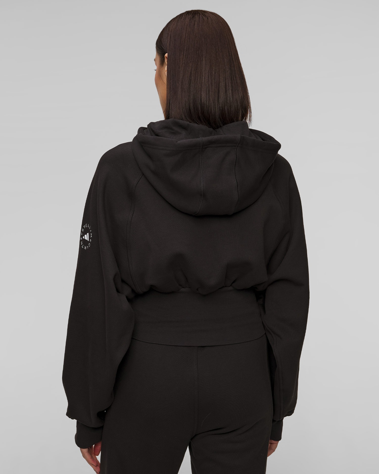 Dámska čierna mikina Adidas Stella McCartney Crop