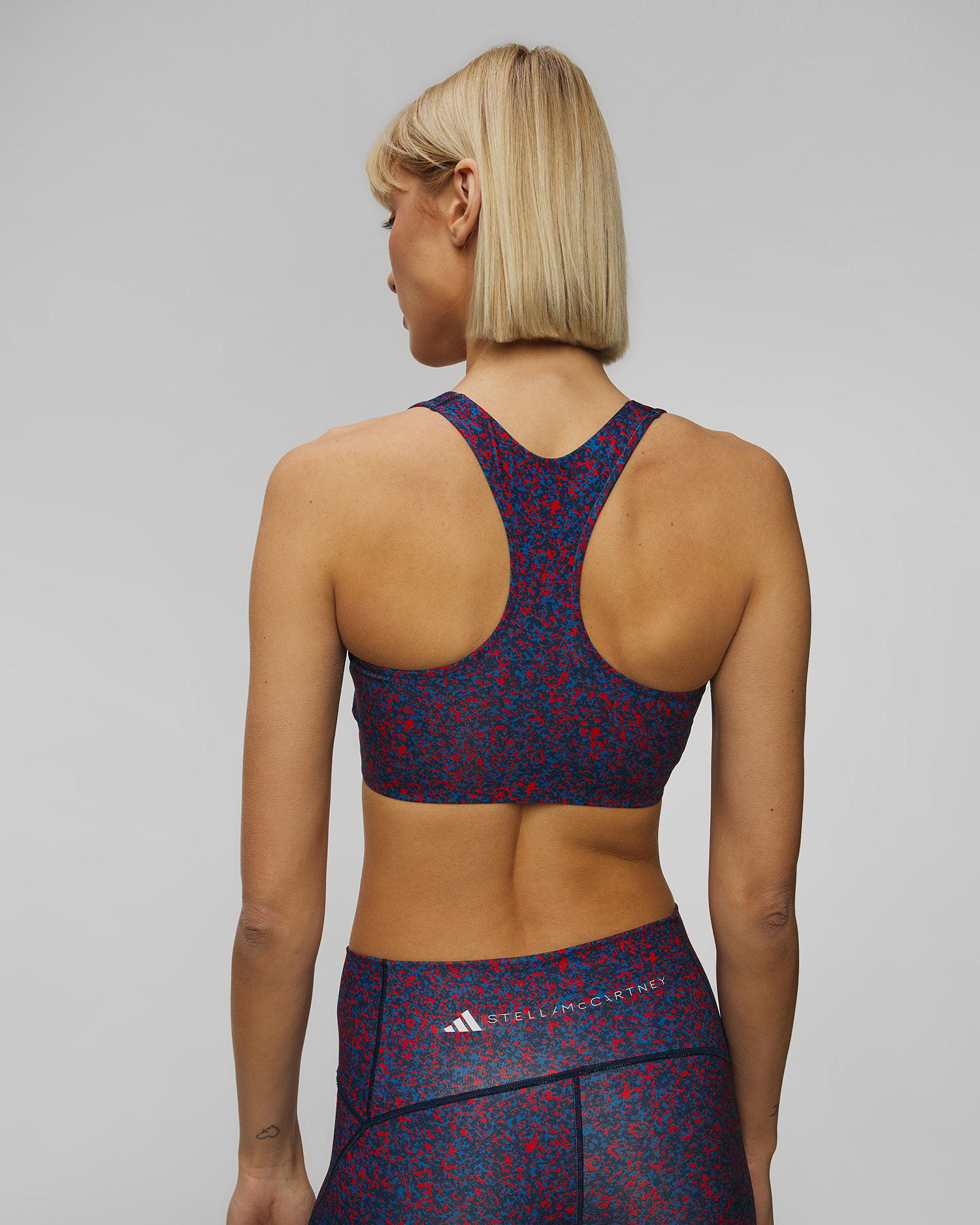 Reggiseno sportivo da donna Adidas by Stella McCartney TruePurpose Power Impact Printed Medium Support