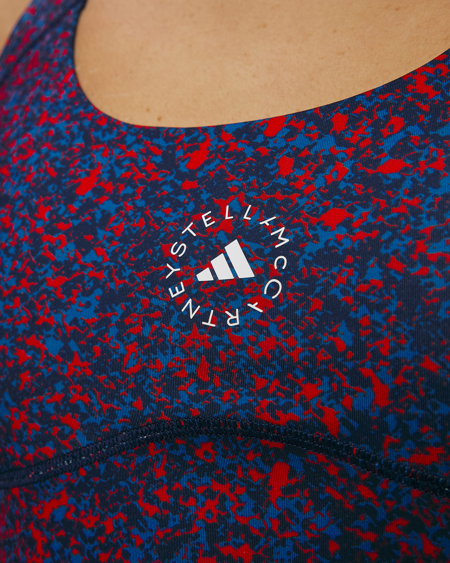 Reggiseno sportivo da donna Adidas by Stella McCartney TruePurpose Power Impact Printed Medium Support