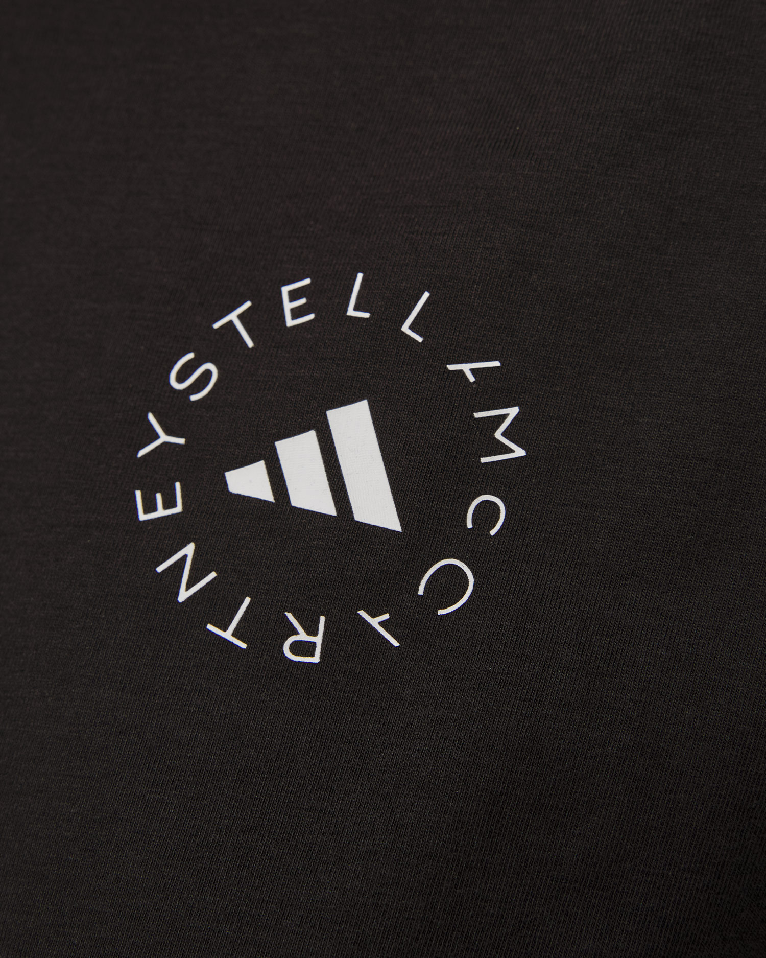 Crop Top negru pentru femei Adidas by Stella McCartney 