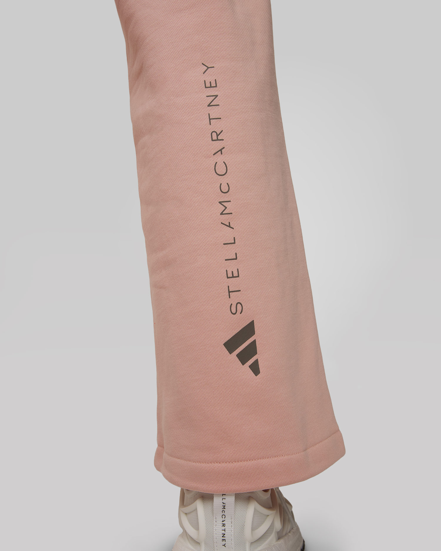 Pantaloni de trening rozi pentru femei Adidas by Stella McCartney Straight