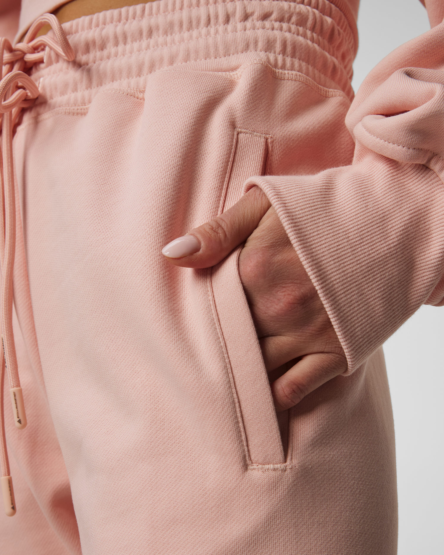 Pantalon de survêtement rose pour femmes Adidas by Stella McCartney Straight