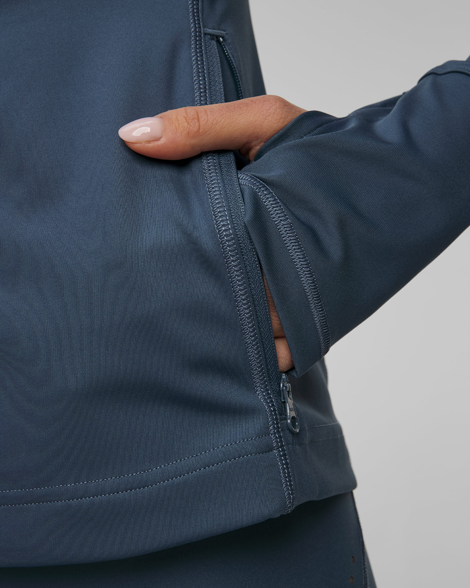 Adidas by Stella McCartney TruePurpose Training Midlayer Damen-Sweatshirt mit Reißverschluss in Türkis