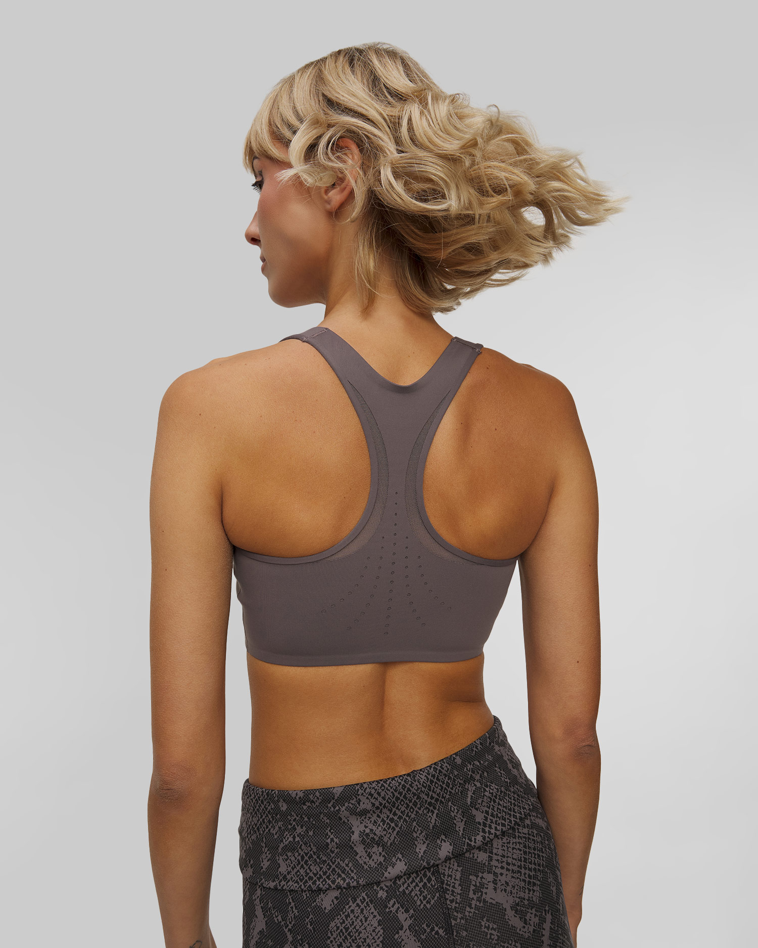 Szary stanik sportowy damski Adidas by Stella McCartney Truepace