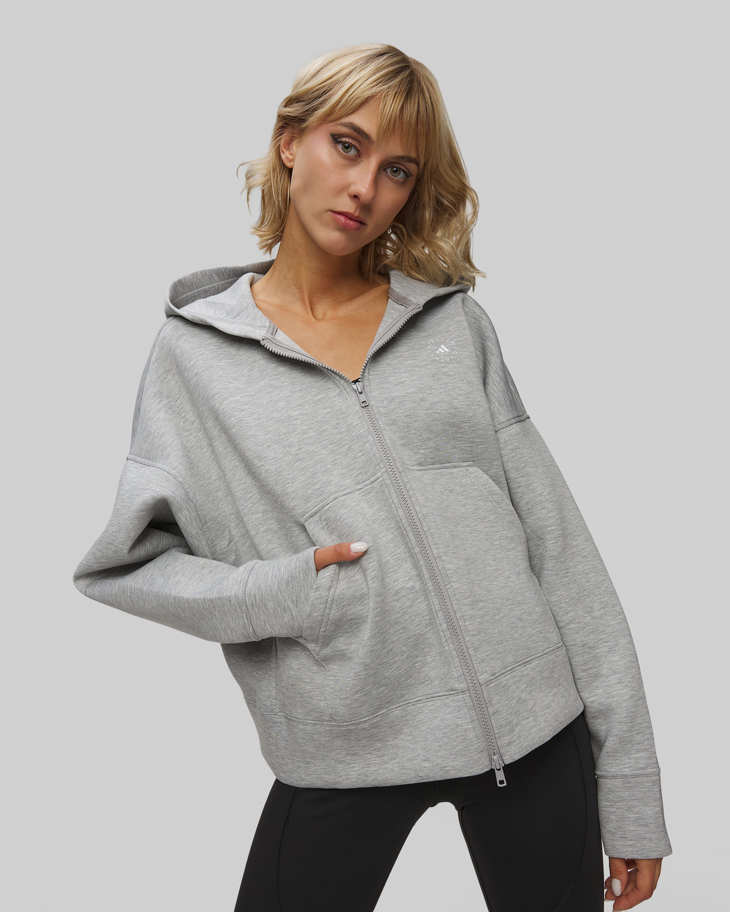Szara bluza damska Adidas by Stella McCartney Scuba