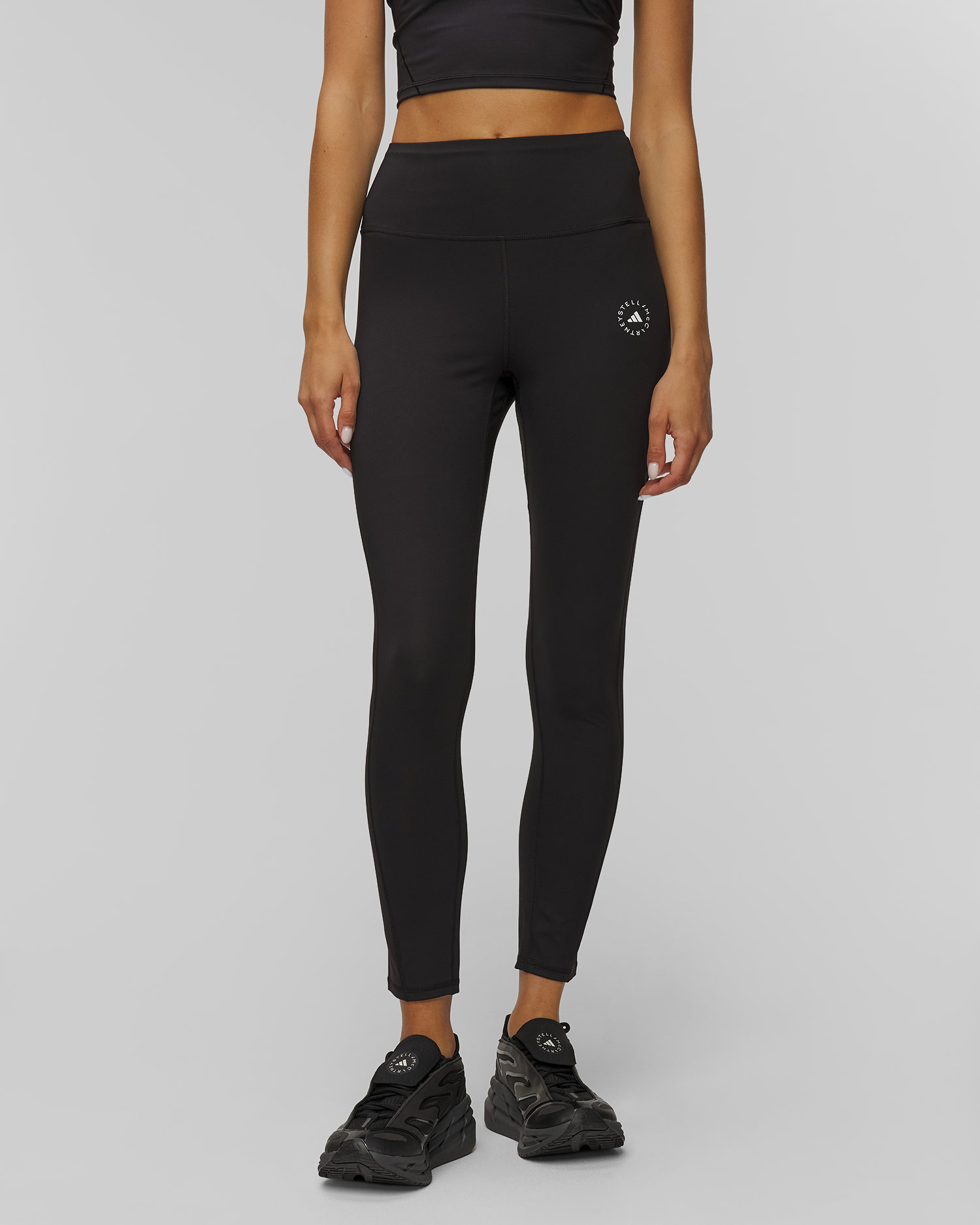 Colanți negri pentru femei Adidas by Stella McCartney TrueStrength 7/8