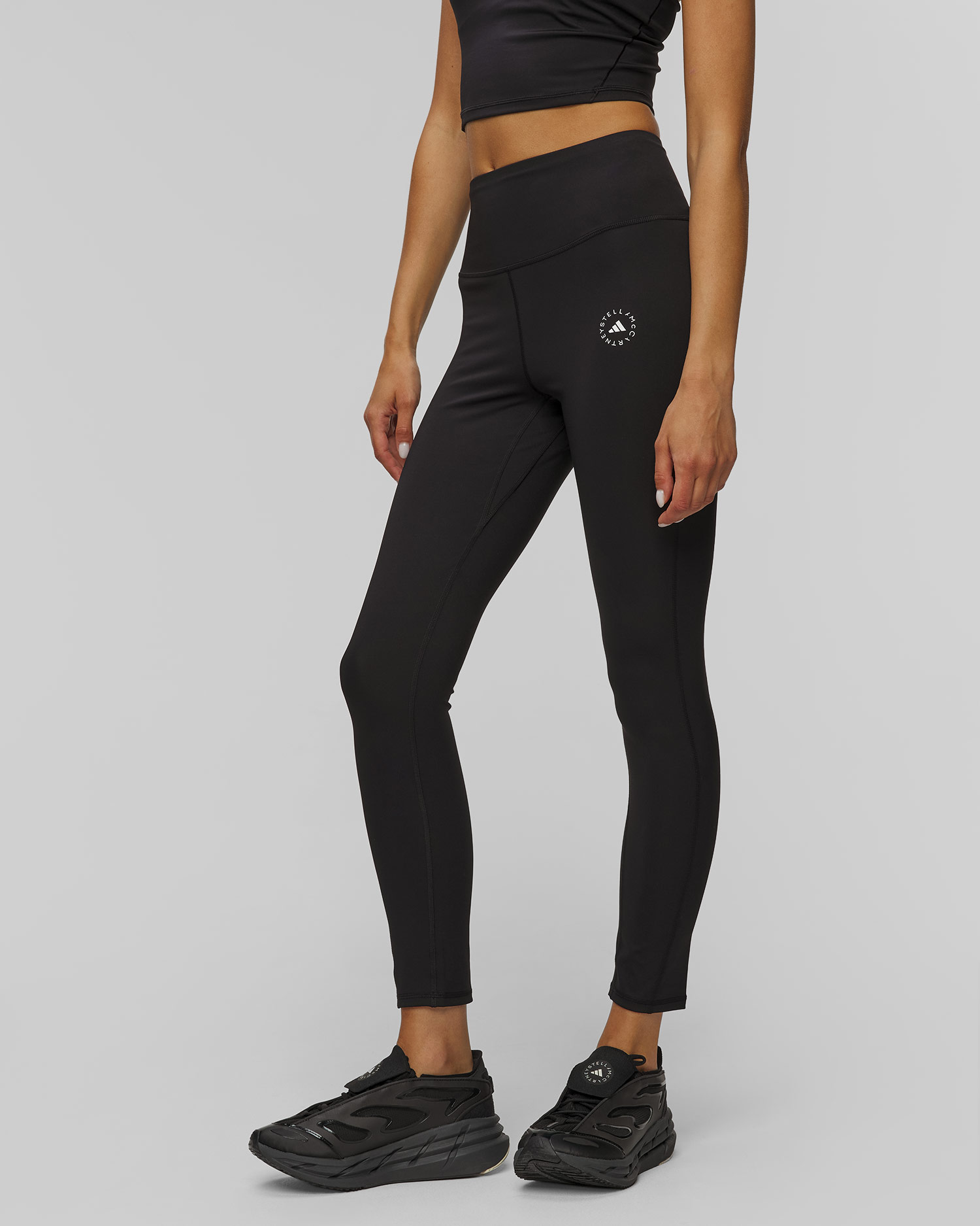 Colanți negri pentru femei Adidas by Stella McCartney TrueStrength 7/8