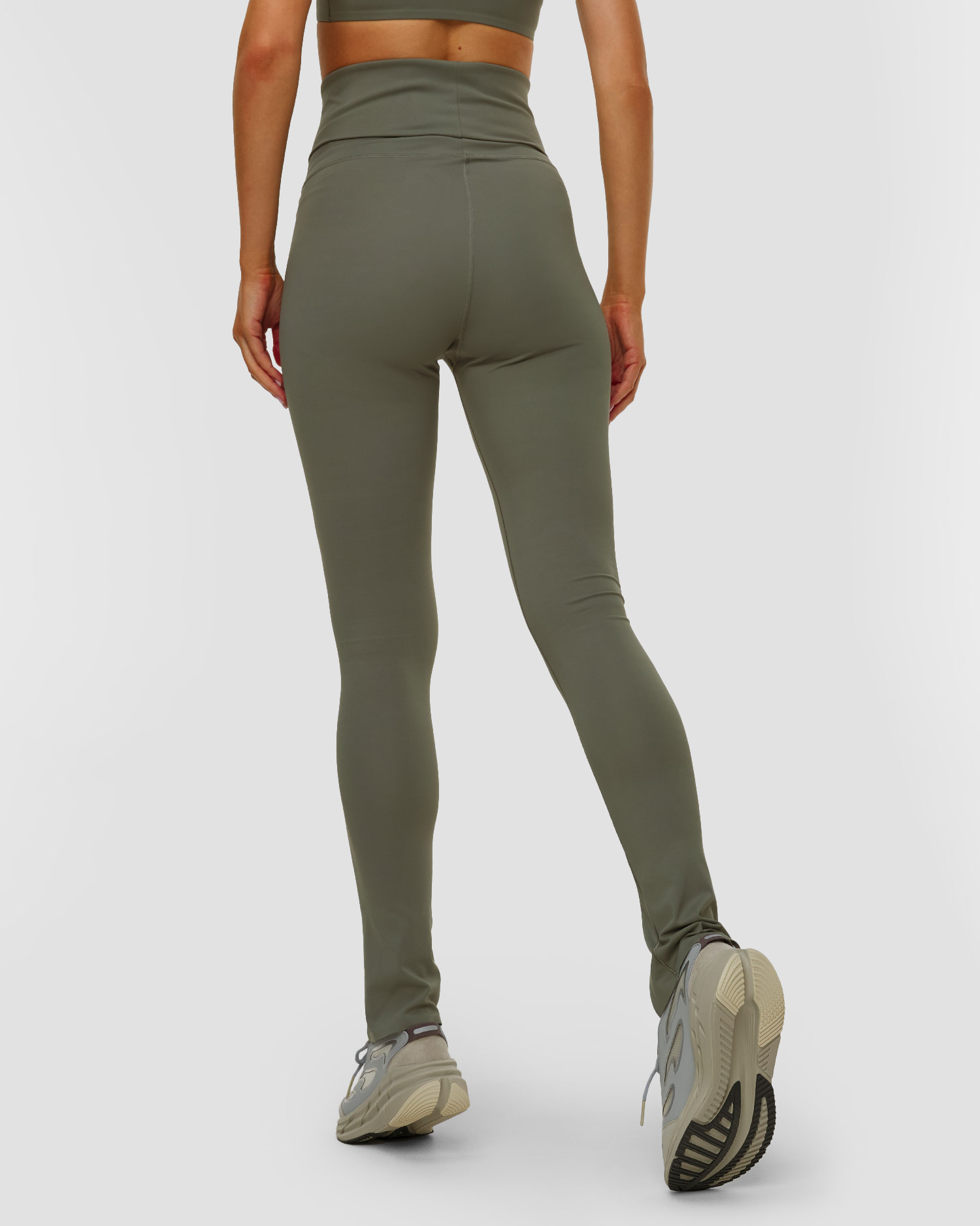 Leginsy damskie Adidas by Stella McCartney khaki