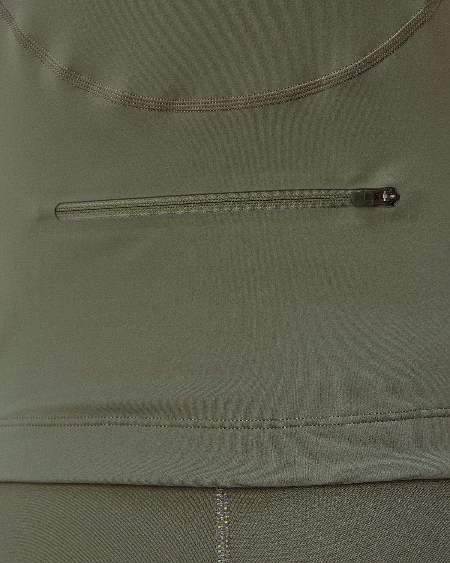 Bluza treningowa damska khaki Adidas by Stella McCartney TruePurpose Midlayer