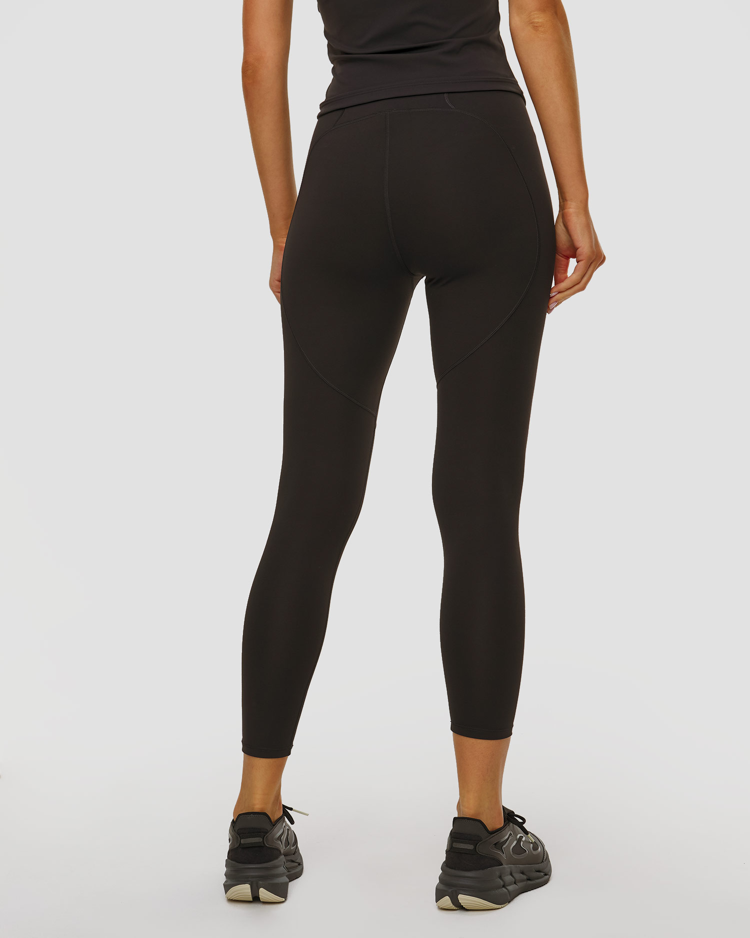 Colanți negri pentru femei Adidas by Stella McCartney True Purpose 7/8