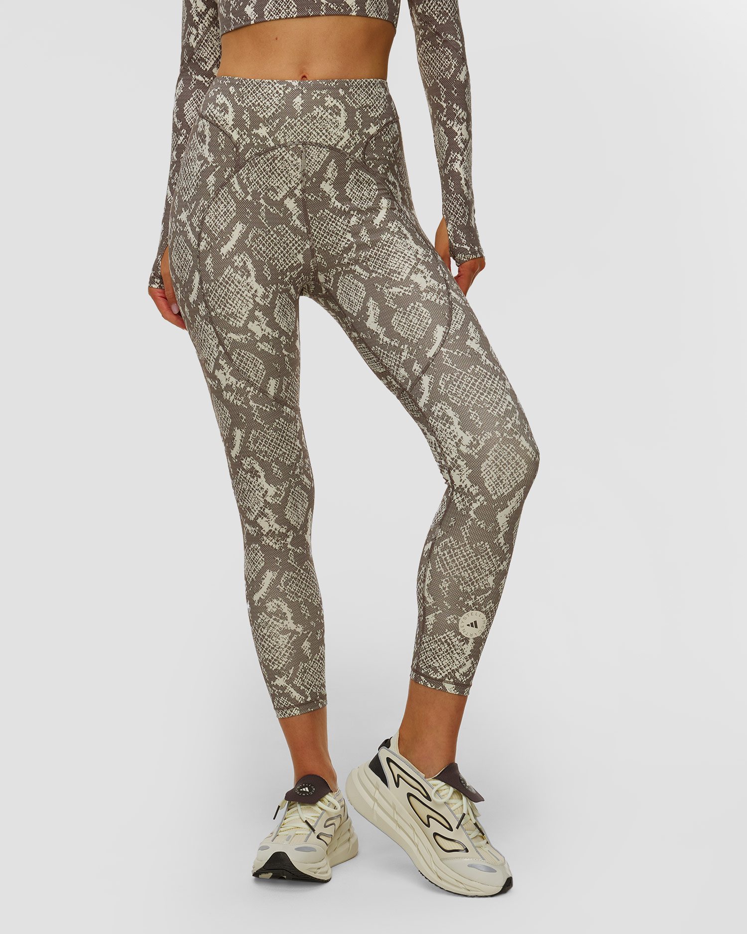 Leginsy z printem damskie Adidas by Stella McCartney True Purpose 7/8