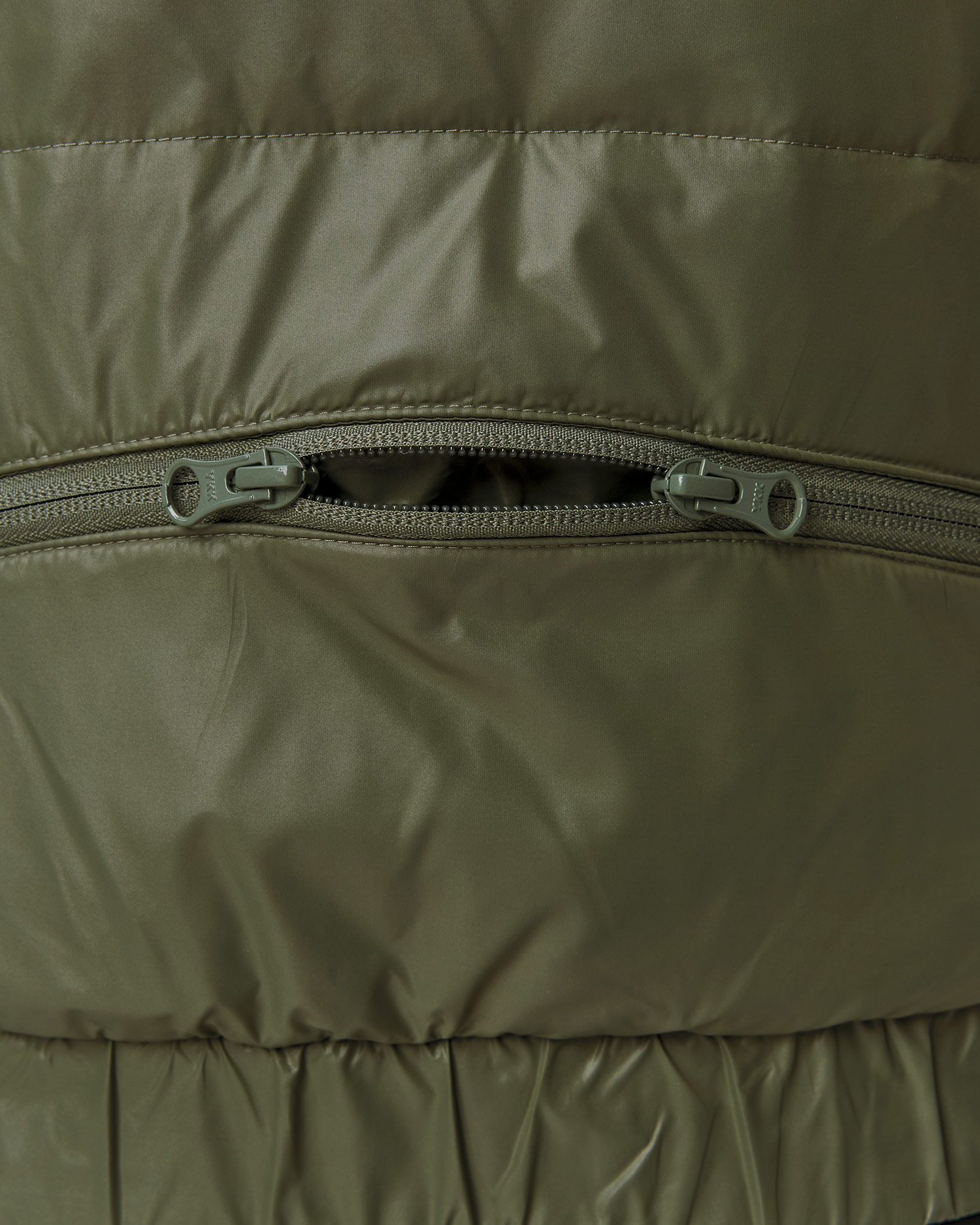 Kurtka puchowa khaki damska Adidas by Stella McCartney Short Puf