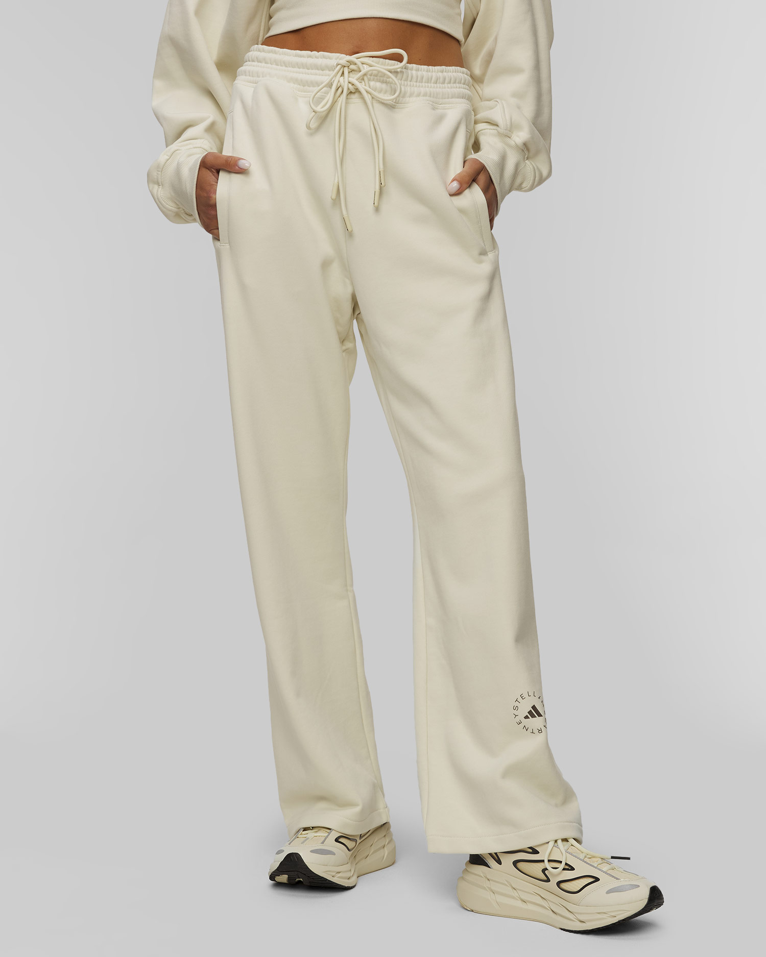 Women's beige sweatpants Adidas by Stella McCartney Straight