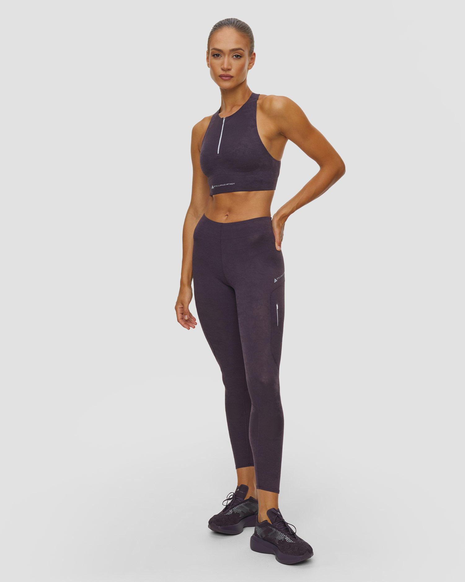 Leggings de course pour femmes Stella McCartney en dentelle