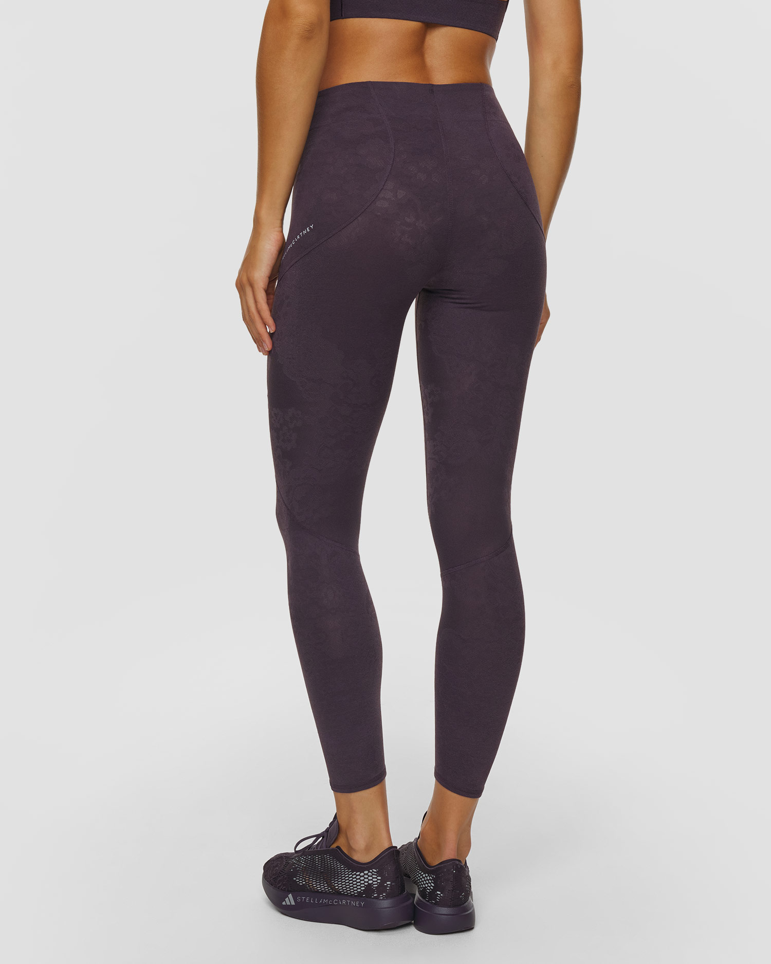 Leggings de course pour femmes Stella McCartney en dentelle