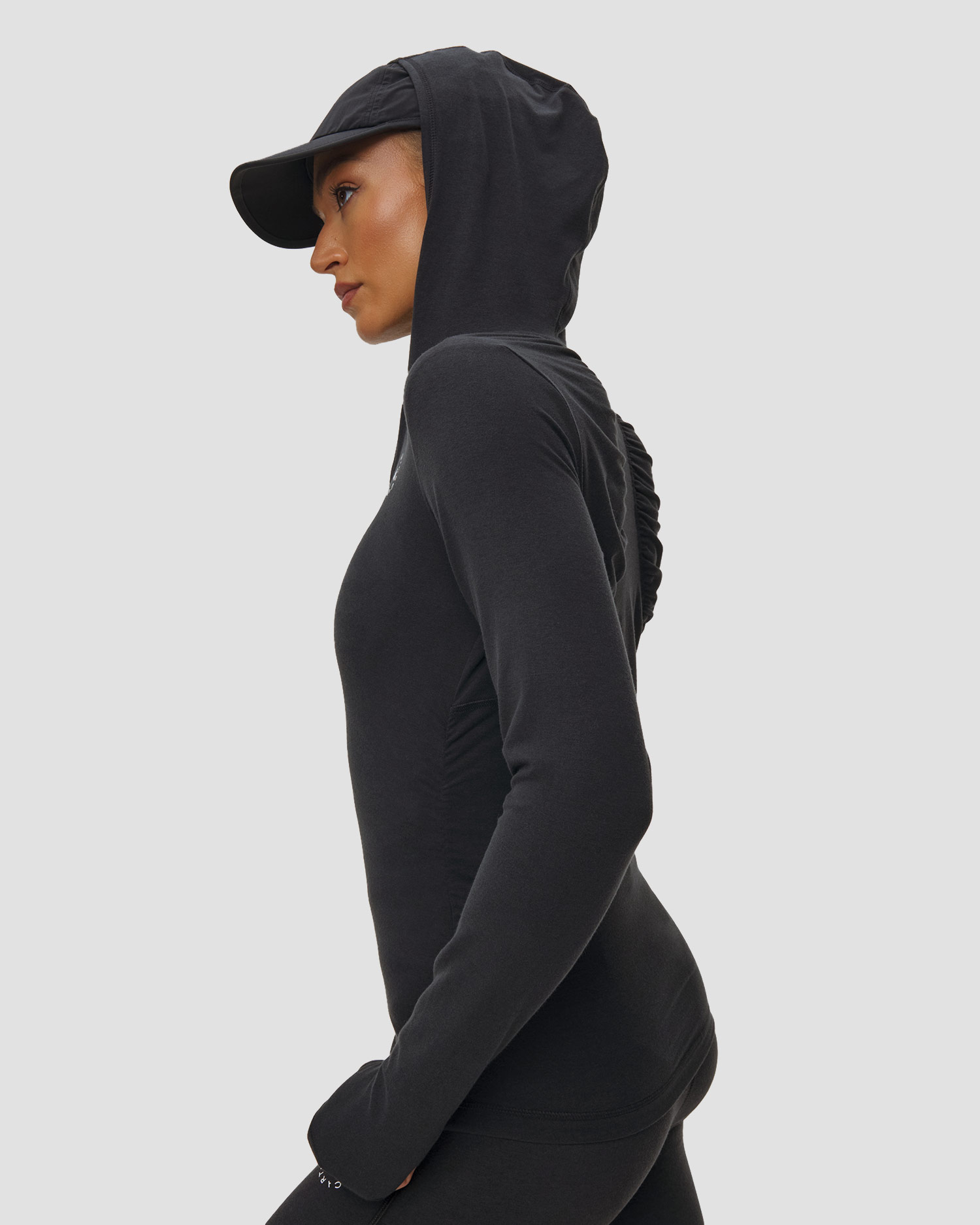 Sweat-shirt d'entraînement noir pour femmes Adidas by Stella McCartney Std Ls Tee