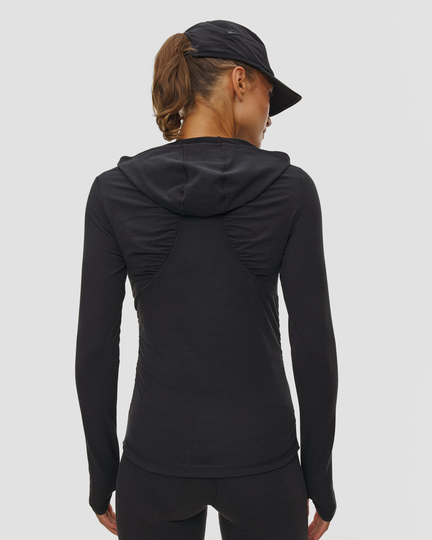 Sweat-shirt d'entraînement noir pour femmes Adidas by Stella McCartney Std Ls Tee
