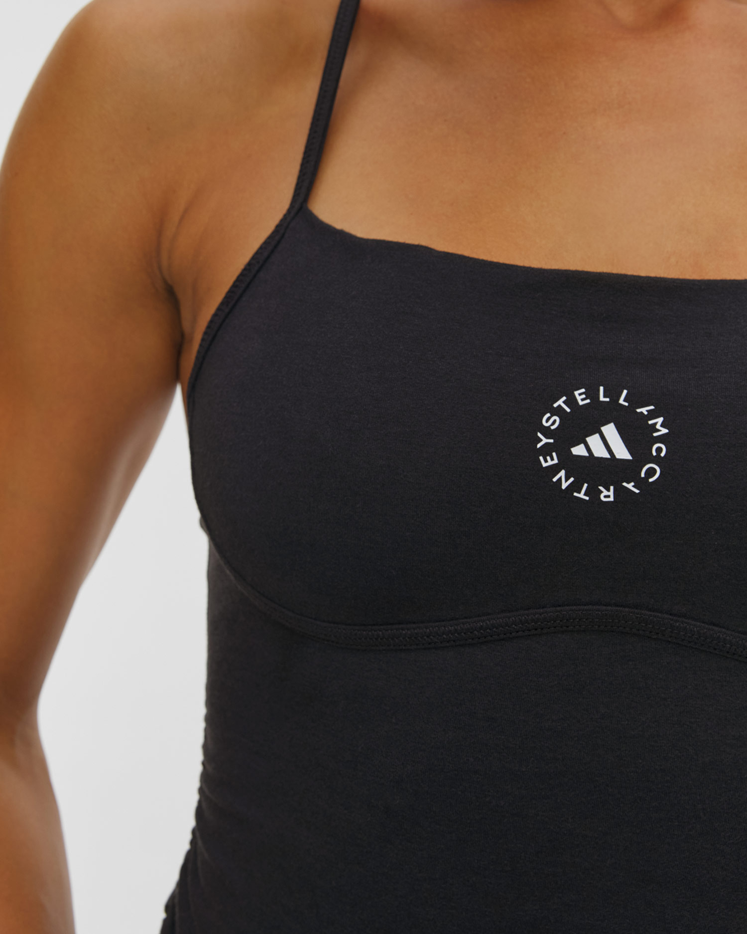 Top avec soutien-gorge intégré noir Adidas by Stella McCartney Std Crop
