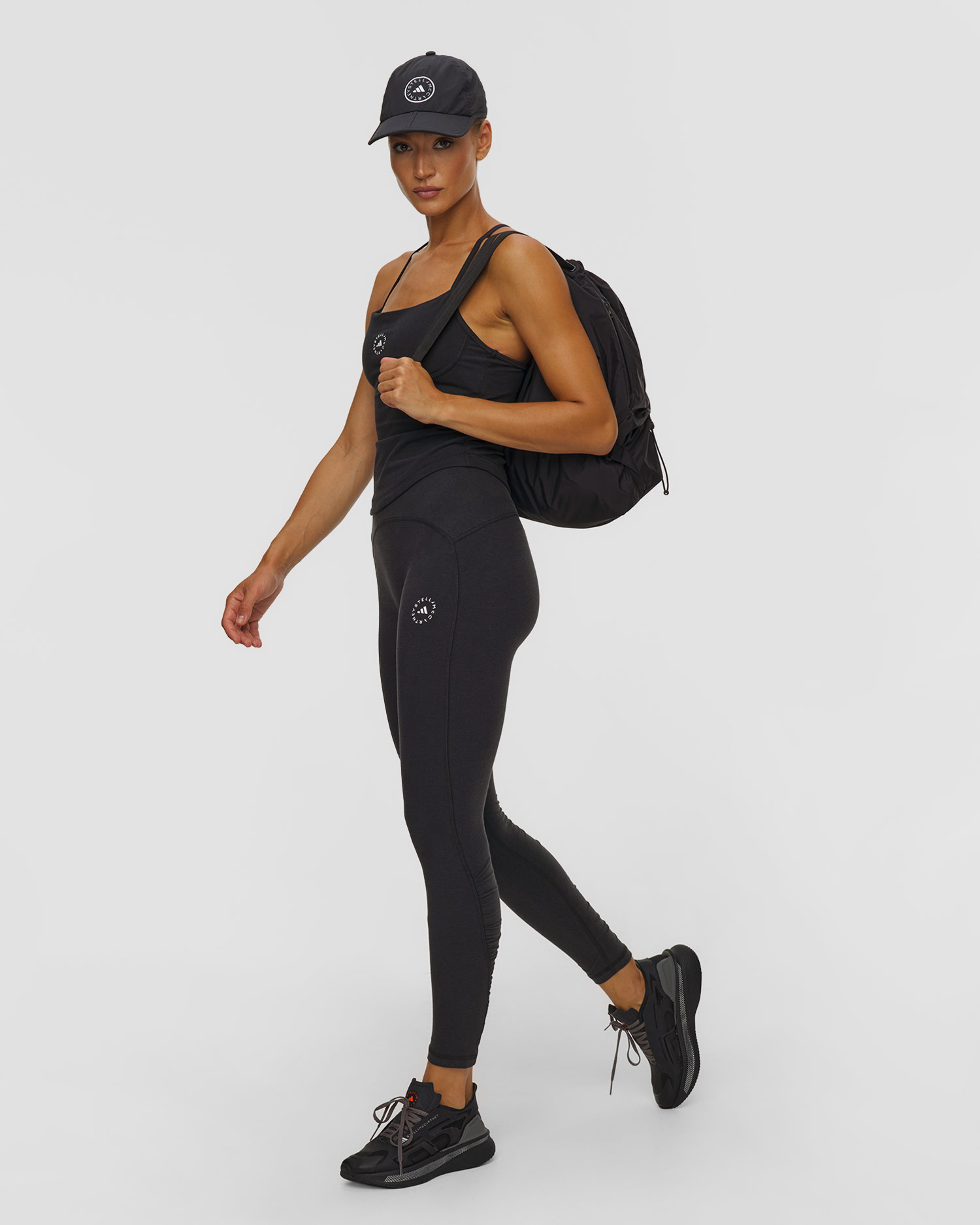 Leggings noirs pour femmes Adidas by Stella McCartney Studio