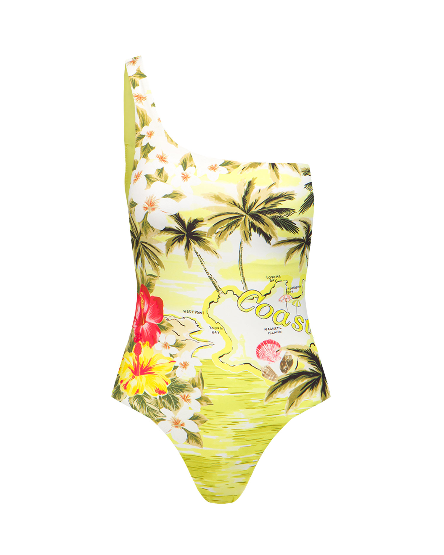 Seafolly One Shoulder One Piece Badeanzug 
