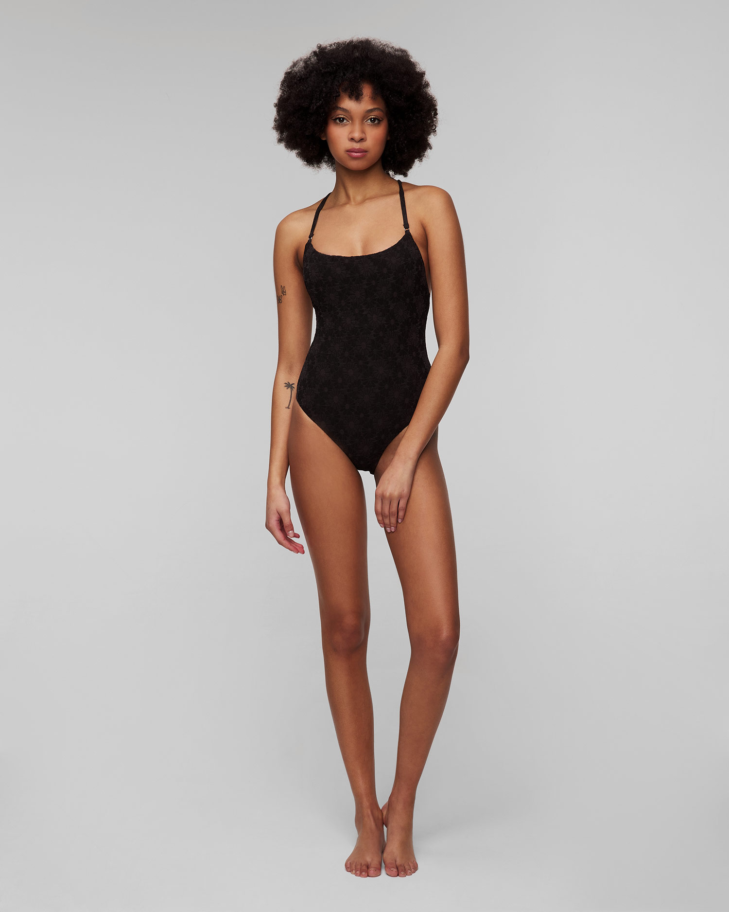 Czarny strój kąpielowy jednoczęściowy damski Seafolly Scoop Neck One Piece