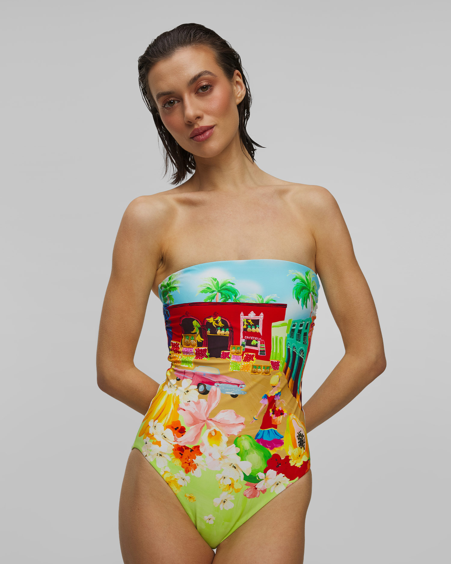 Costume da bagno intero da donna Seafolly Bandeau One Piece