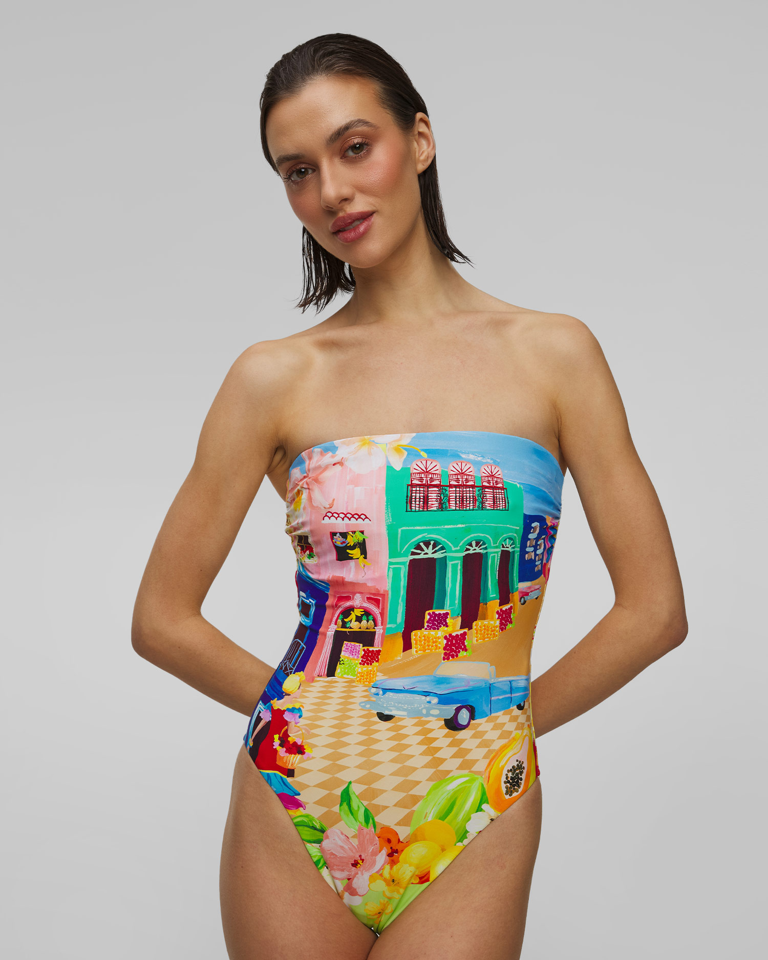 Costume da bagno intero da donna Seafolly DD Bandeau One Piece