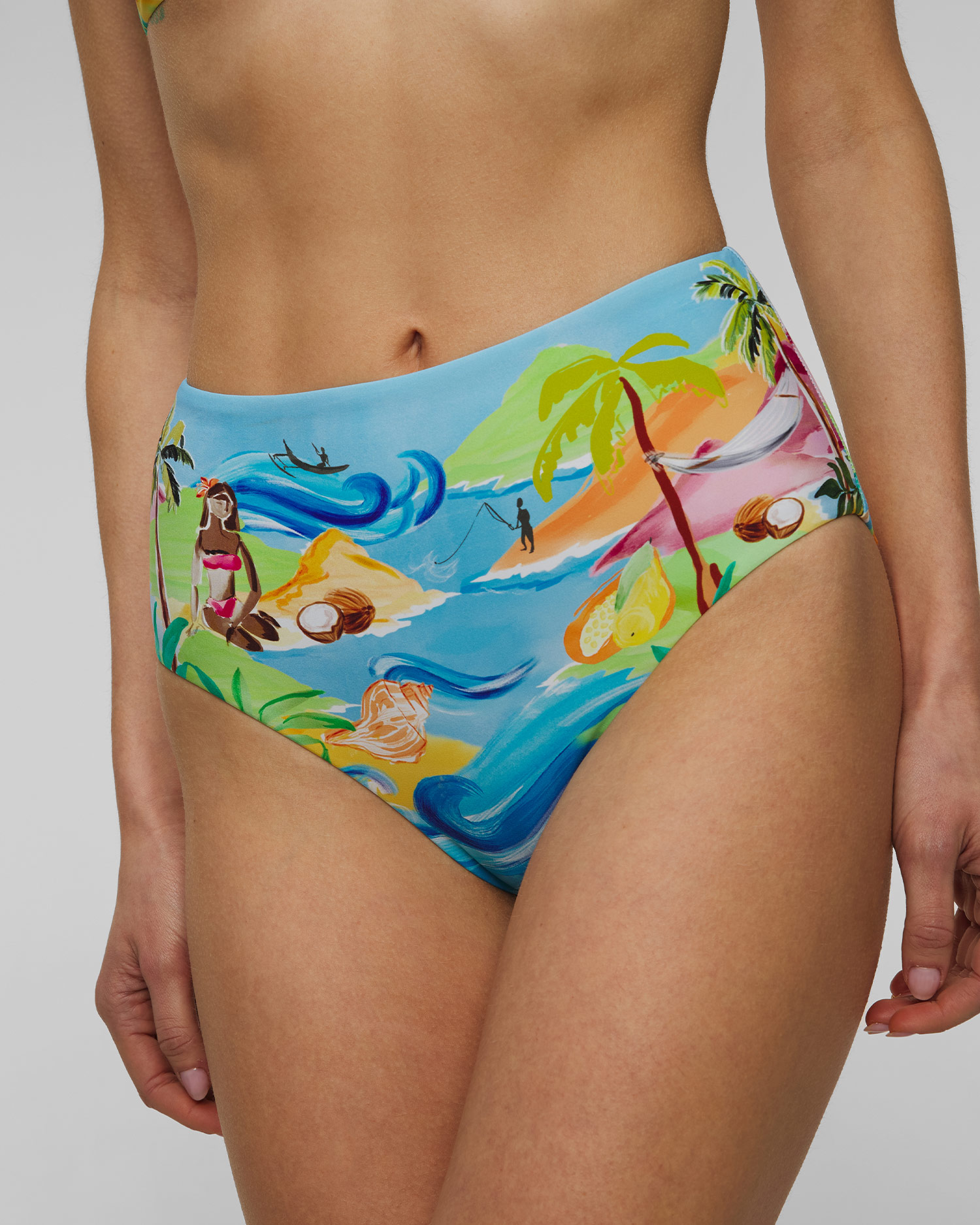 Dół stroju kąpielowego z wysokim stanem damski Seafolly High Waisted Pant