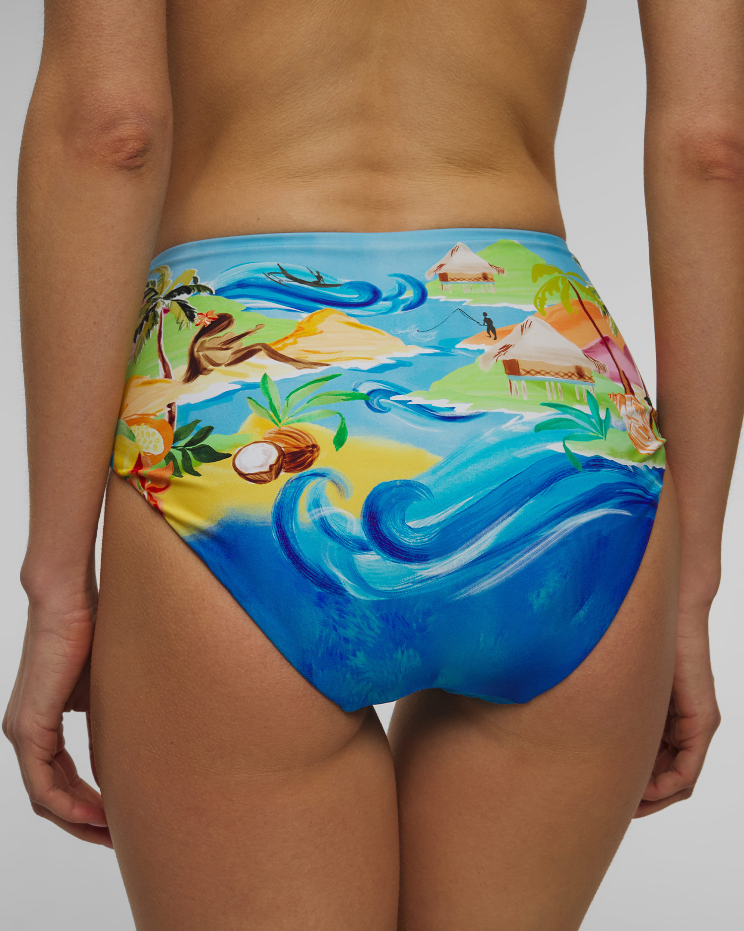 Dół stroju kąpielowego z wysokim stanem damski Seafolly High Waisted Pant