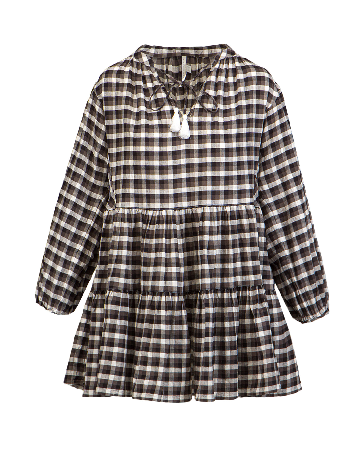 Sukienka SEAFOLLY GINGHAM TIER DRESS