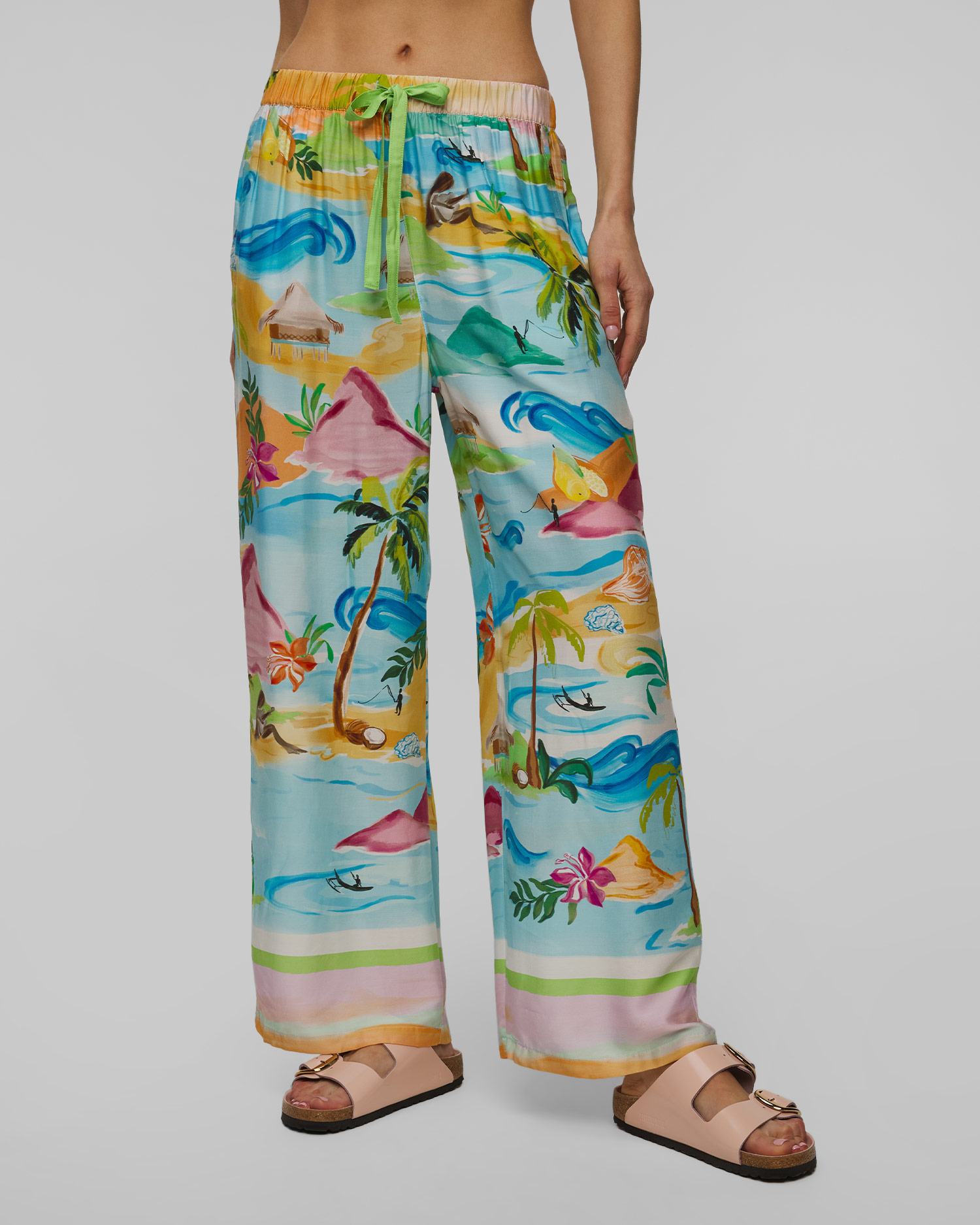 Jedwabne spodnie damskie Seafolly South Pacific Pant