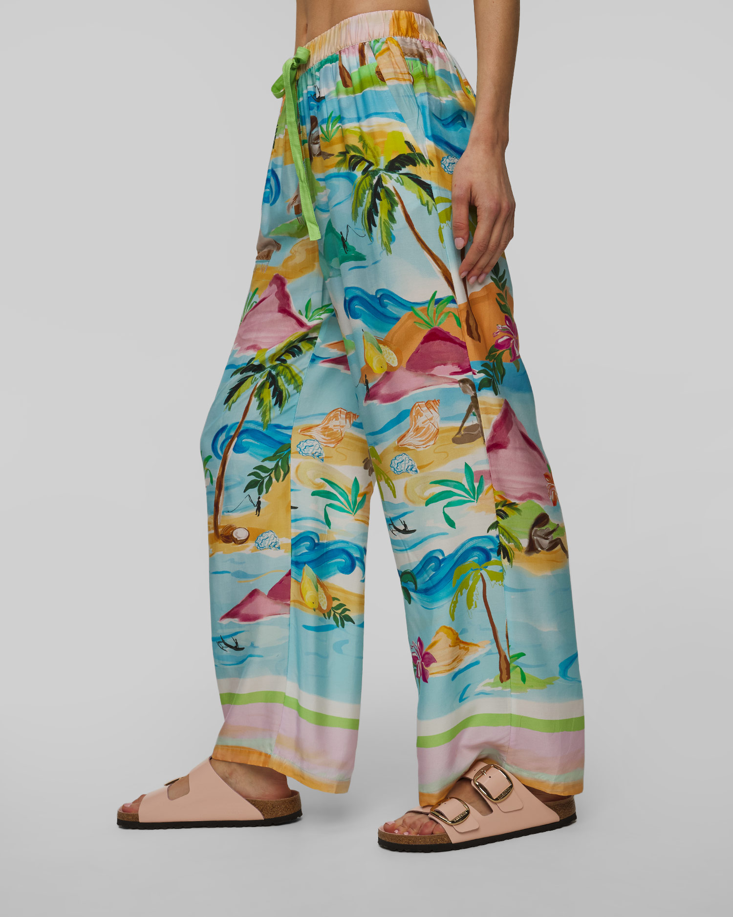 Jedwabne spodnie damskie Seafolly South Pacific Pant