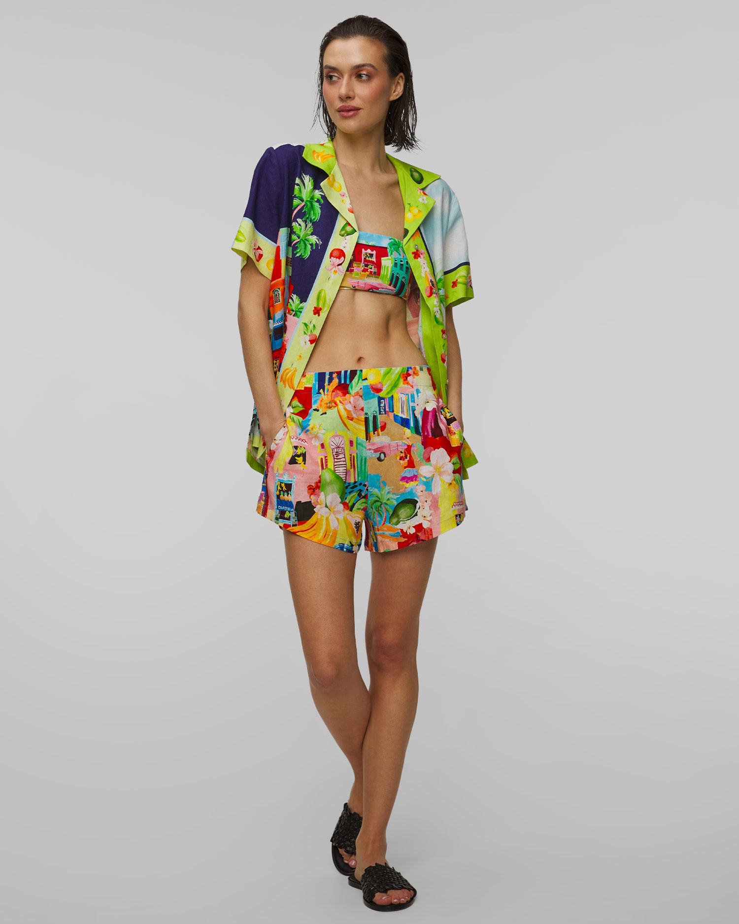 Koszula z lnem Seafolly Cuba Shirt