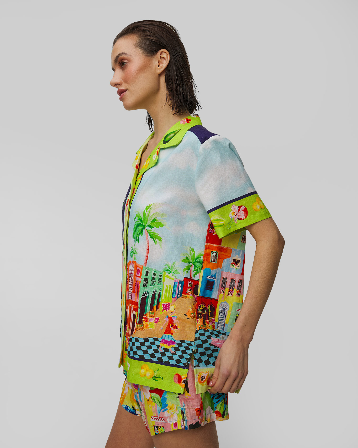 Koszula z lnem Seafolly Cuba Shirt