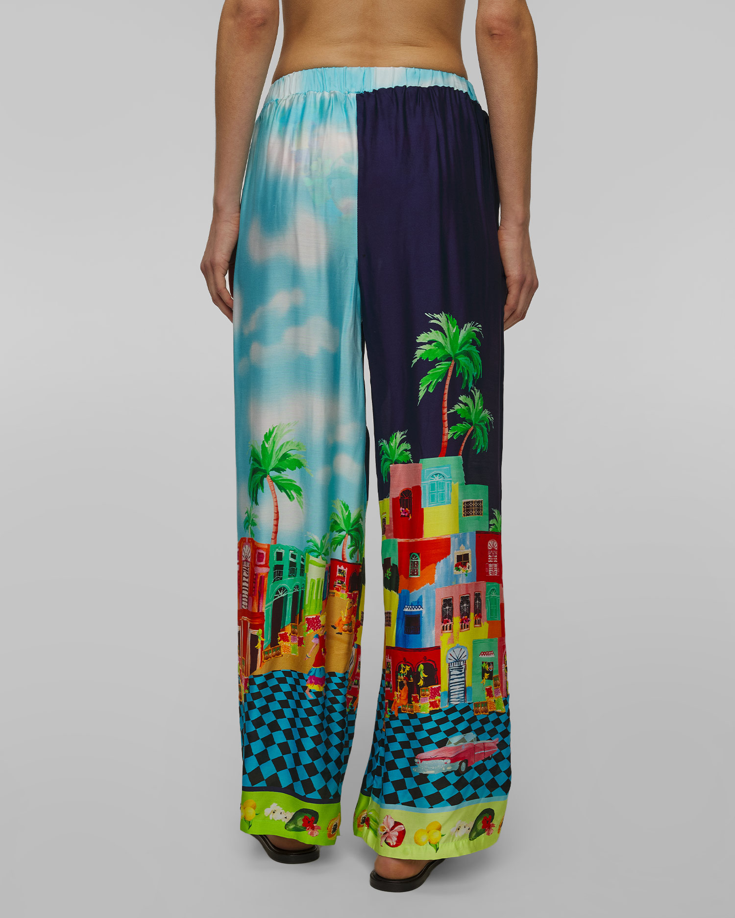 Jedwabne spodnie damskie Seafolly Cuba Pant