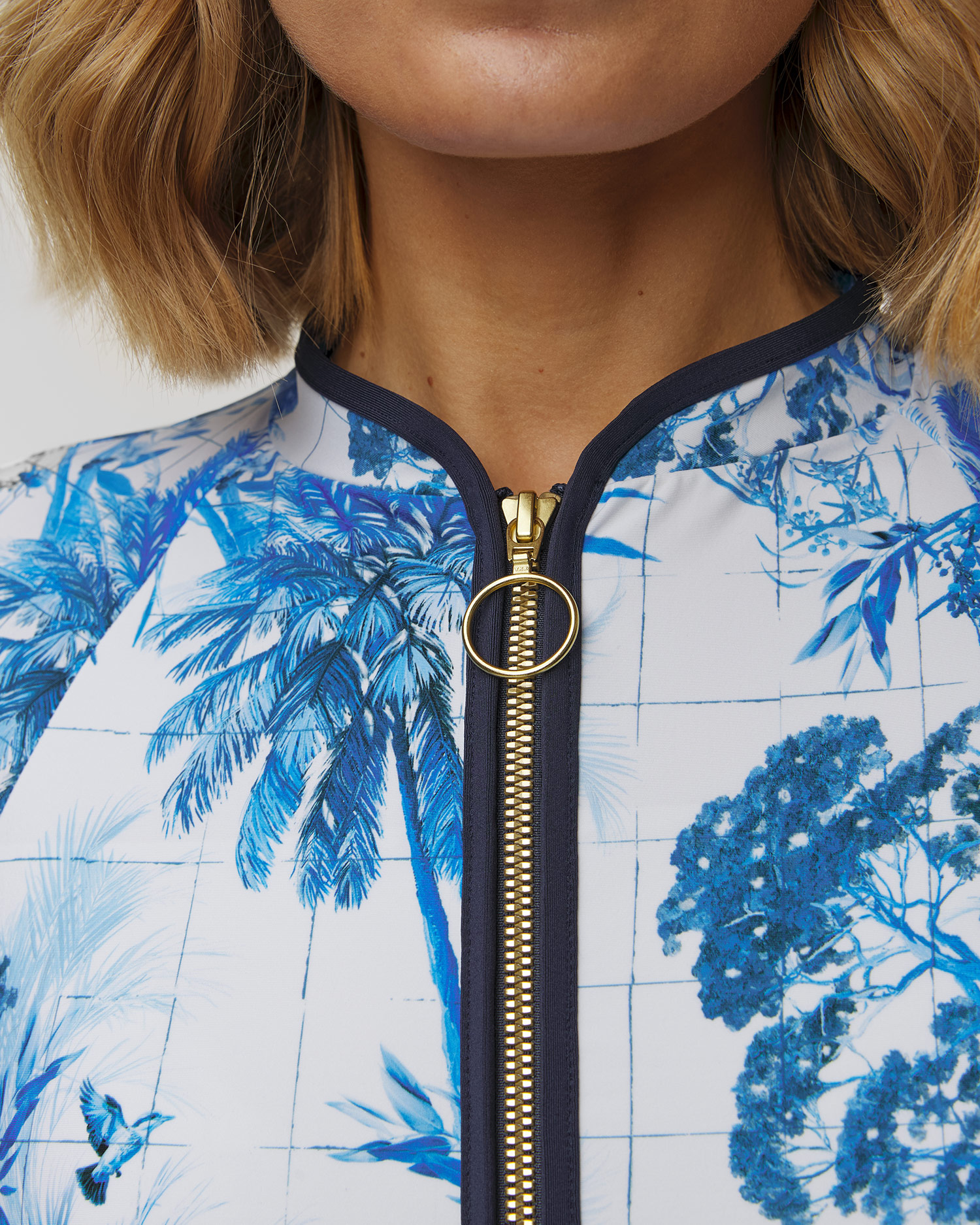 Women's bikini top Seafolly Long Sleeve Rashvest